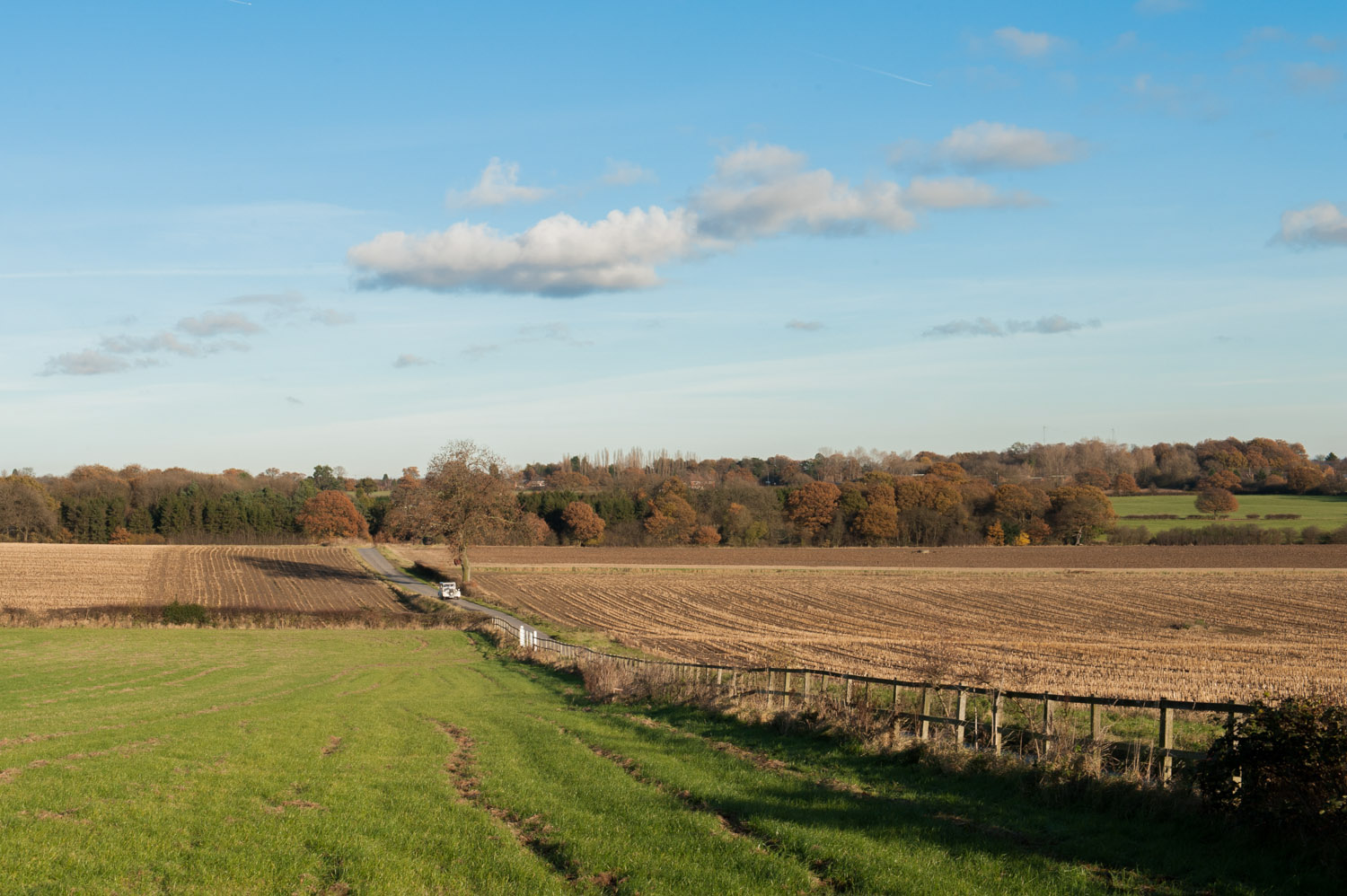 The long drive at Swancar Farm wedding