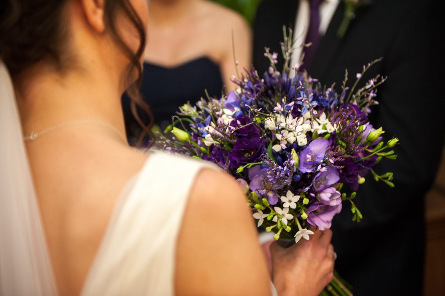 Bride at her Swancar Farm wedding