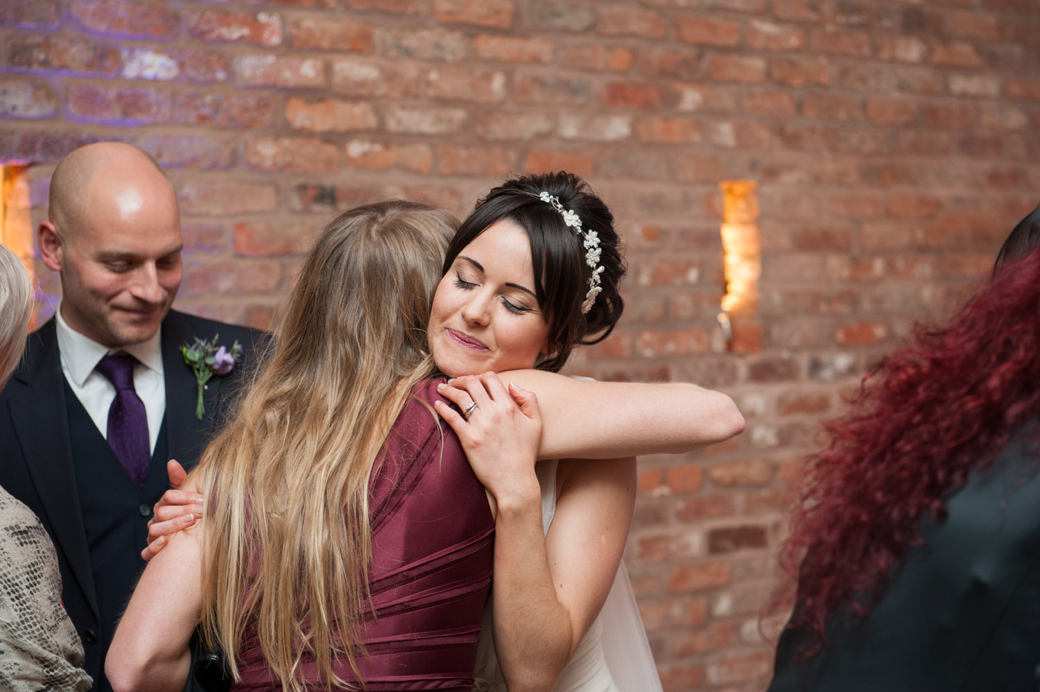 Receiving line at Swancar Farm wedding