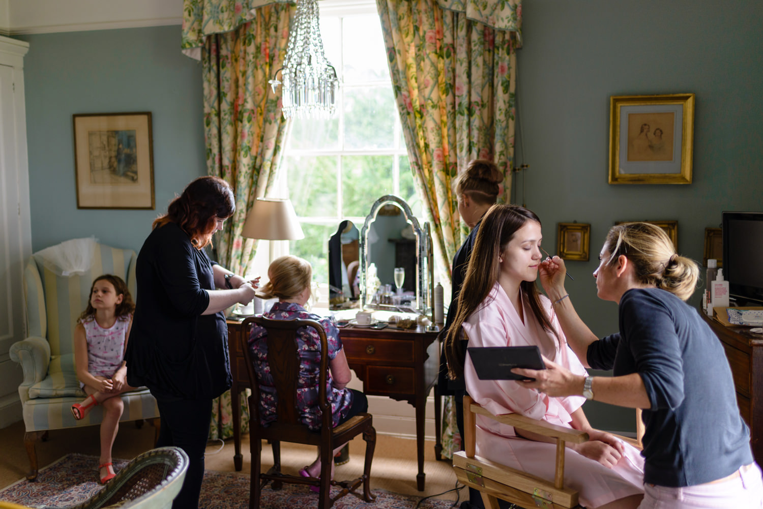 Bridal suite at Langar Hall