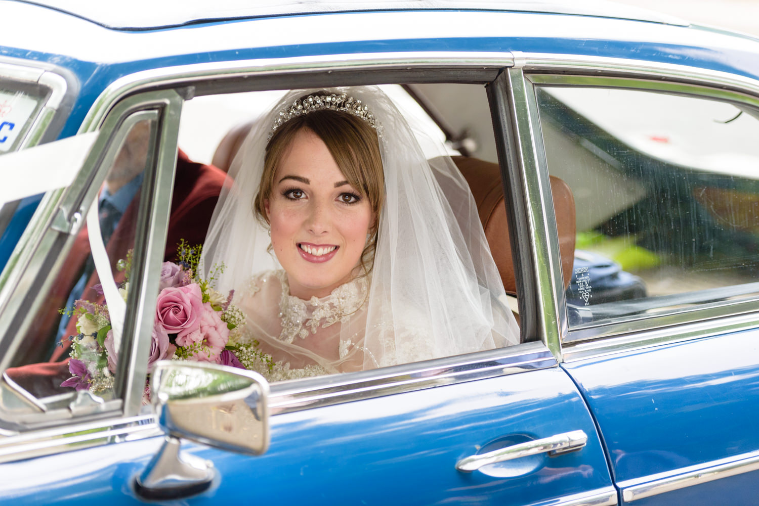 bride at Langar Hall Wedding 