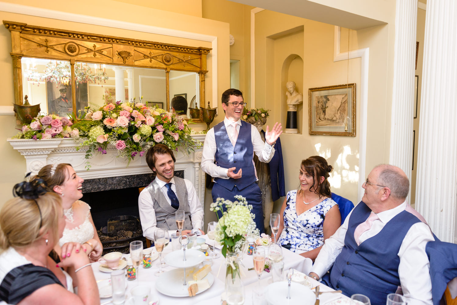 Wedding speeches at Langar Hall