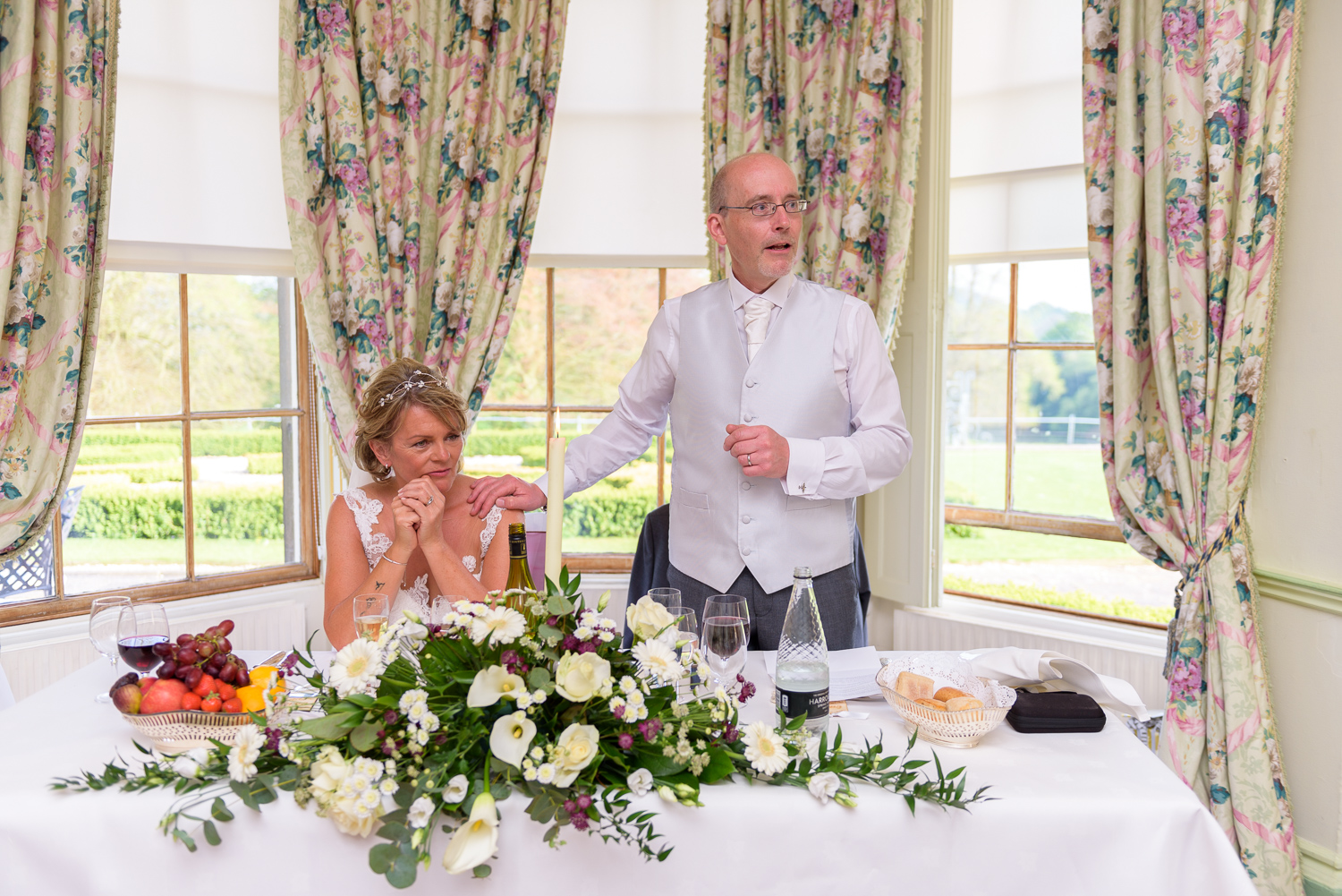 wedding speech at hassop hall