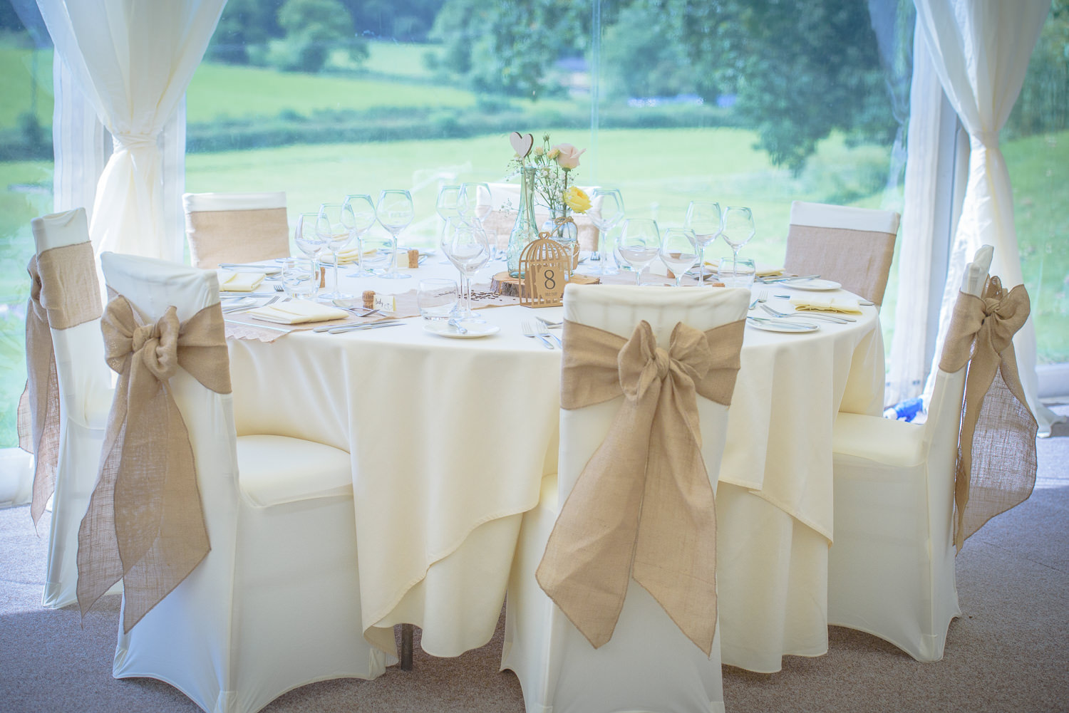 wedding marque at Callow Hall