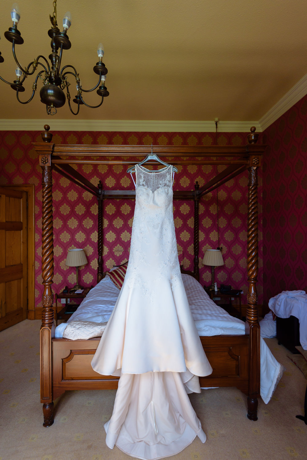 Bridal suite at Callow Hall wedding