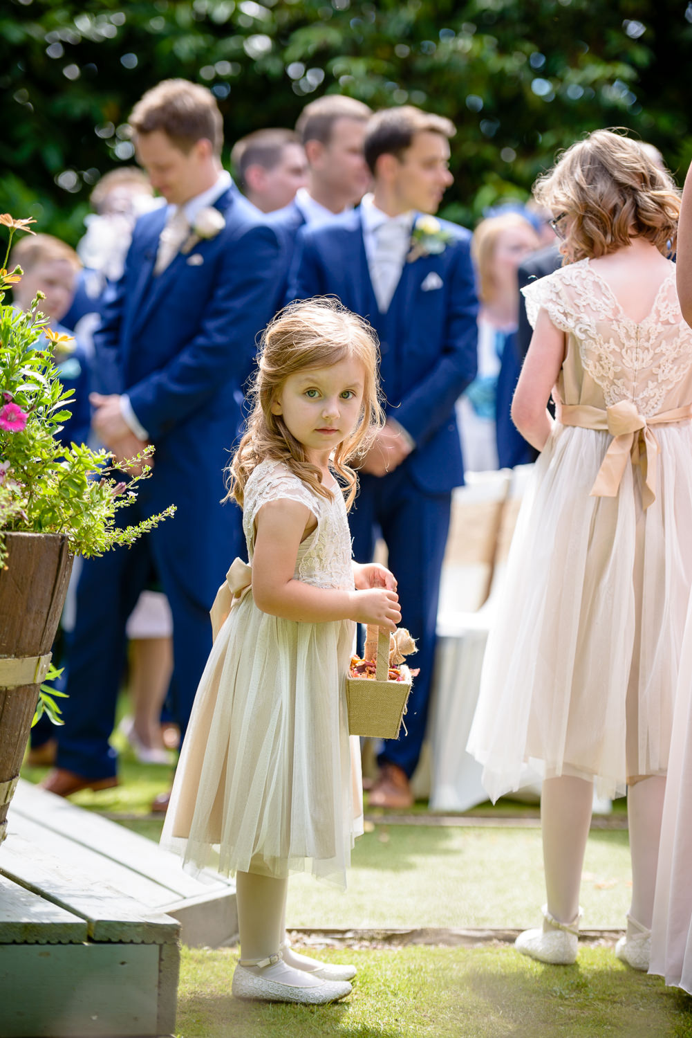 flower girl at Callow Hall