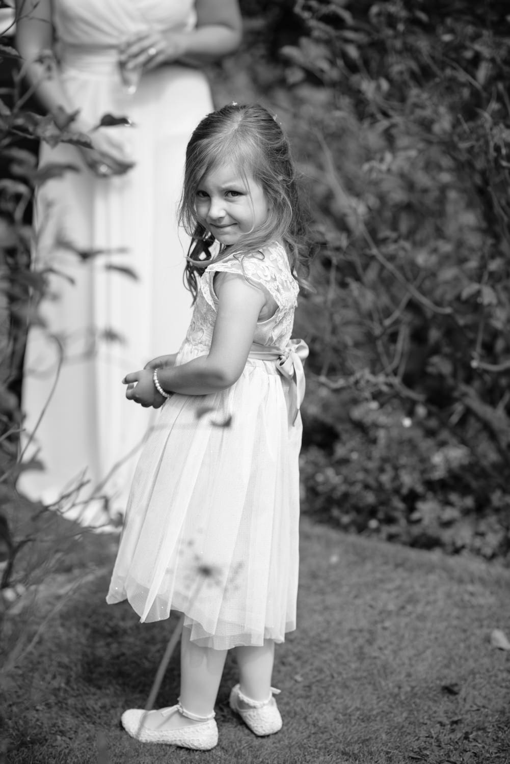 Flowergirl at Callow Hall wedding