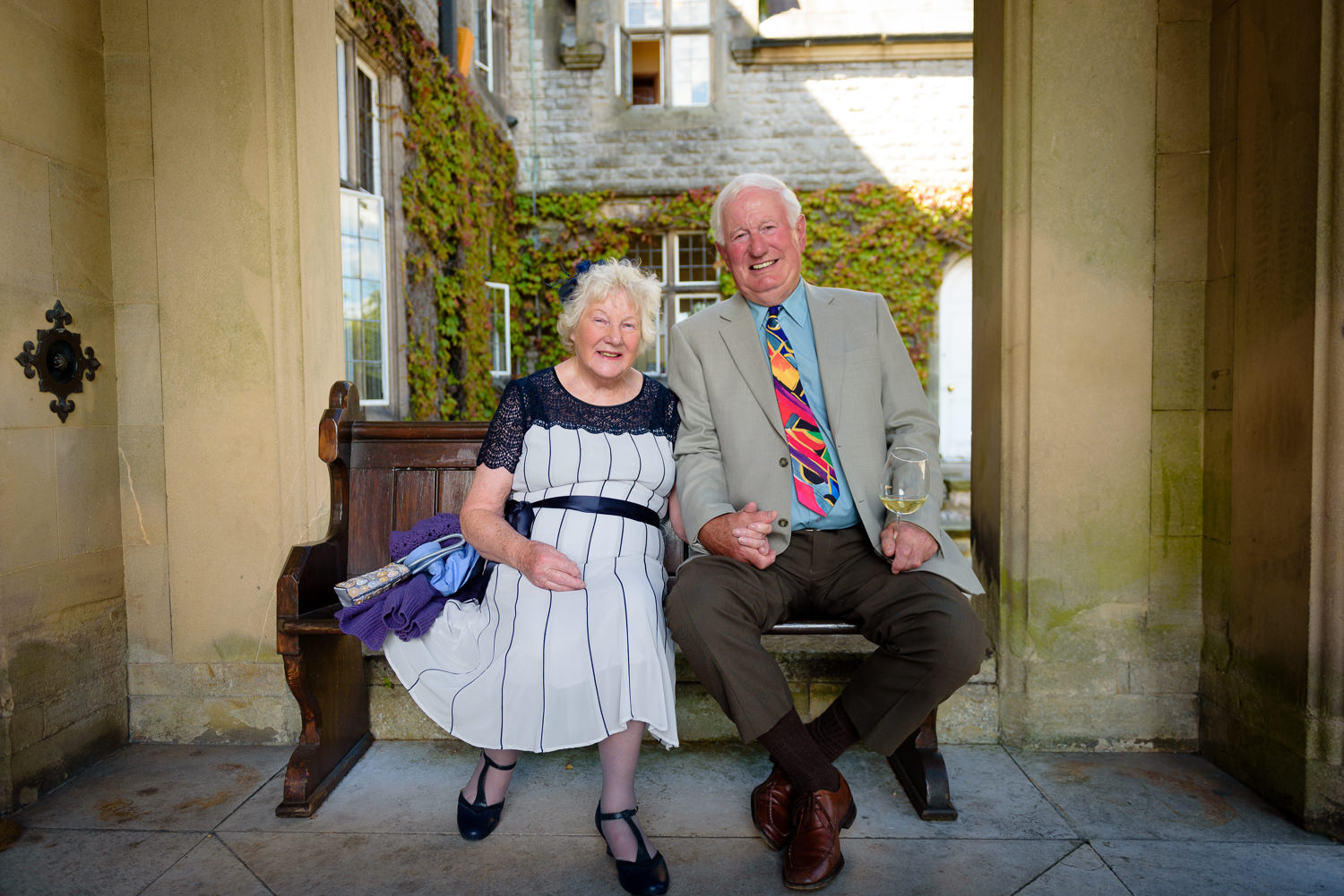 Grandparents at Callow Hall wedding