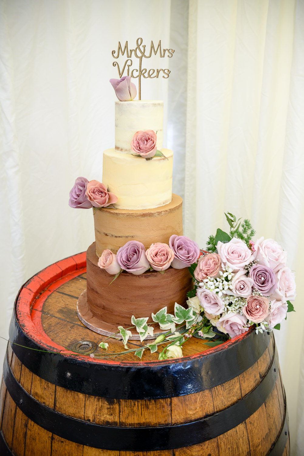 Wedding cake at Callow Hall