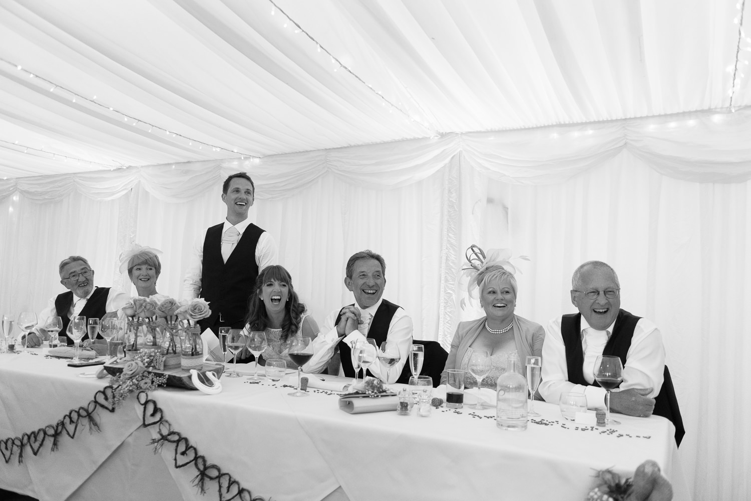 Grooms speech at Callow Hall wedding