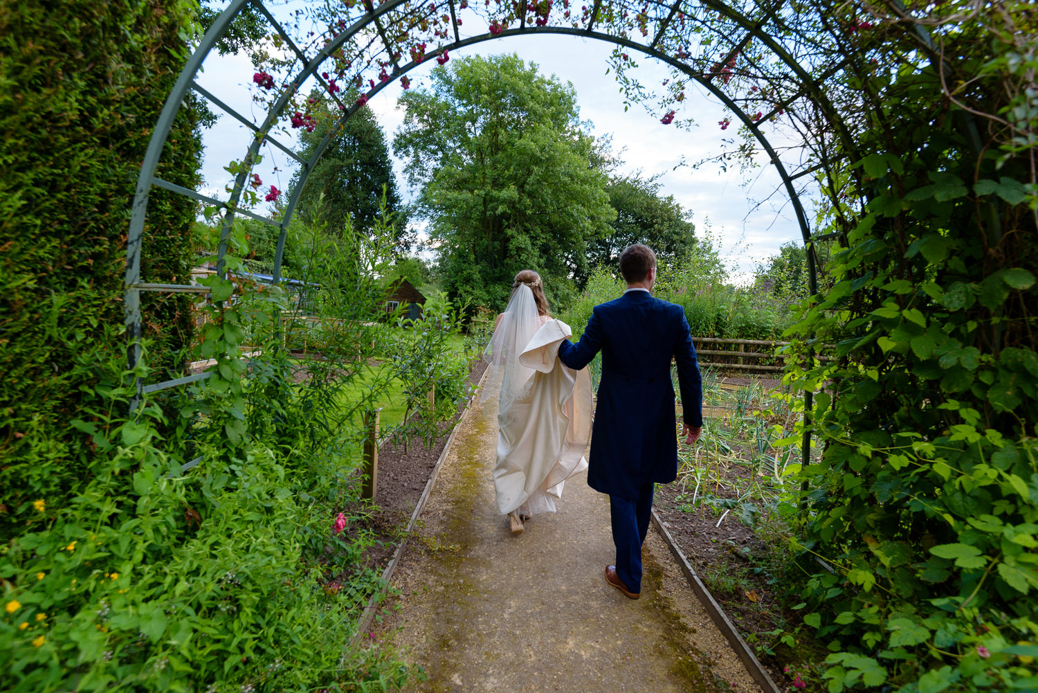 Callow Hall bride and groom portrait