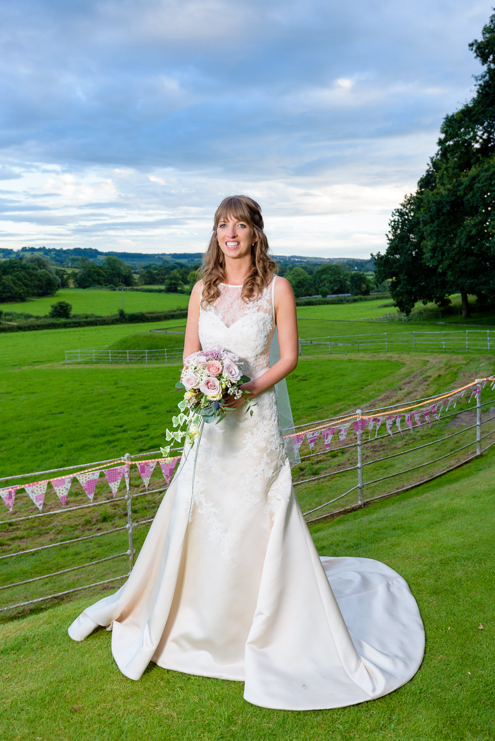 Portrait of the bride at Callow Hall wedding