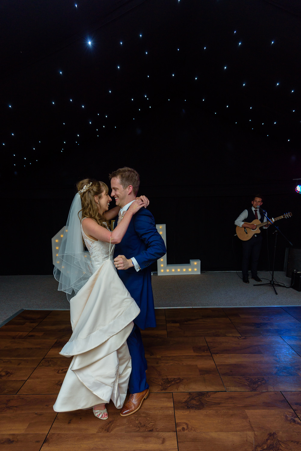 Bride and groom first dance at Callow Hall