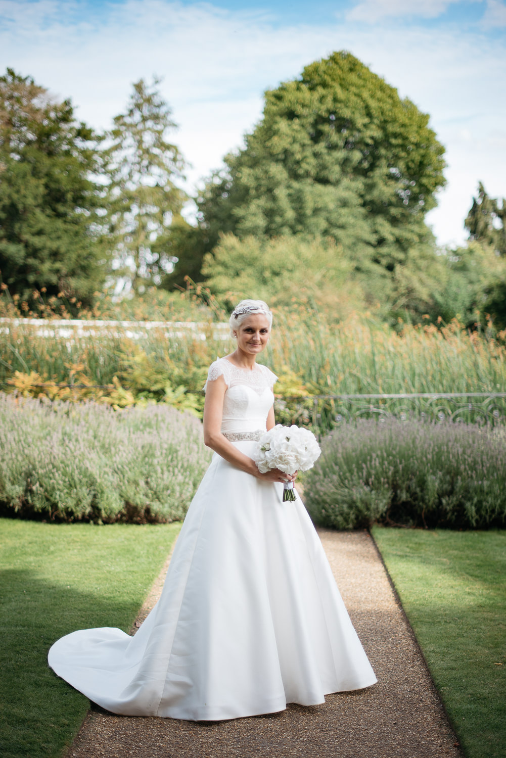 Bridal portrait at Burghley House