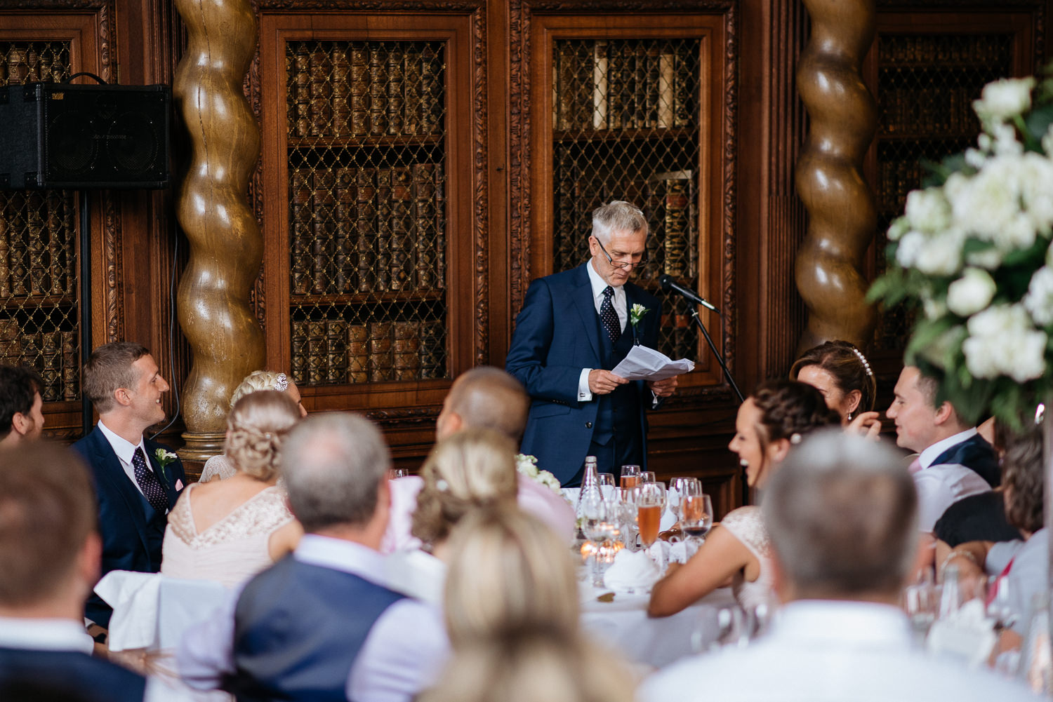 father of the brides speech at burghley house