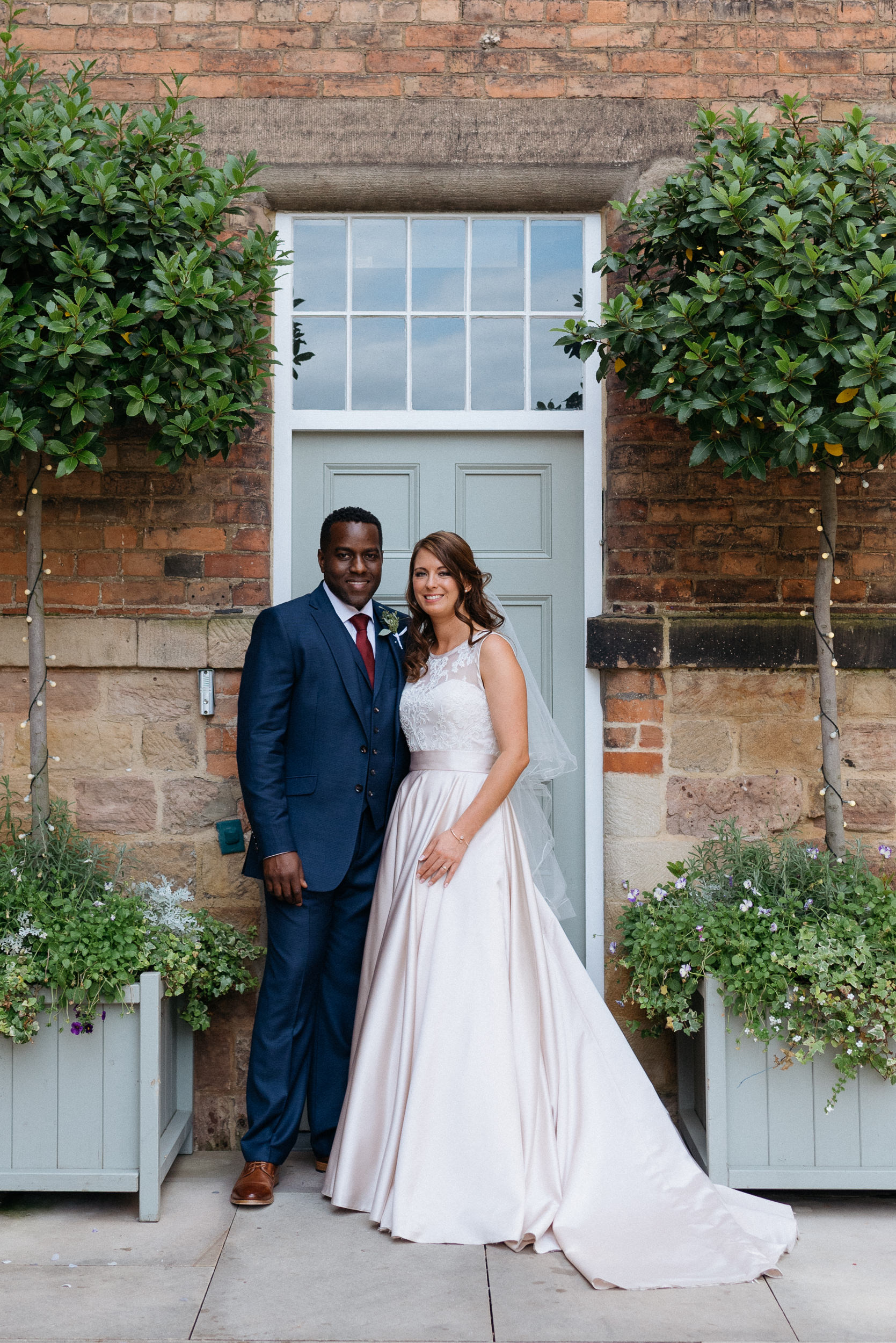 Bride and Groom at The West Mill wedding