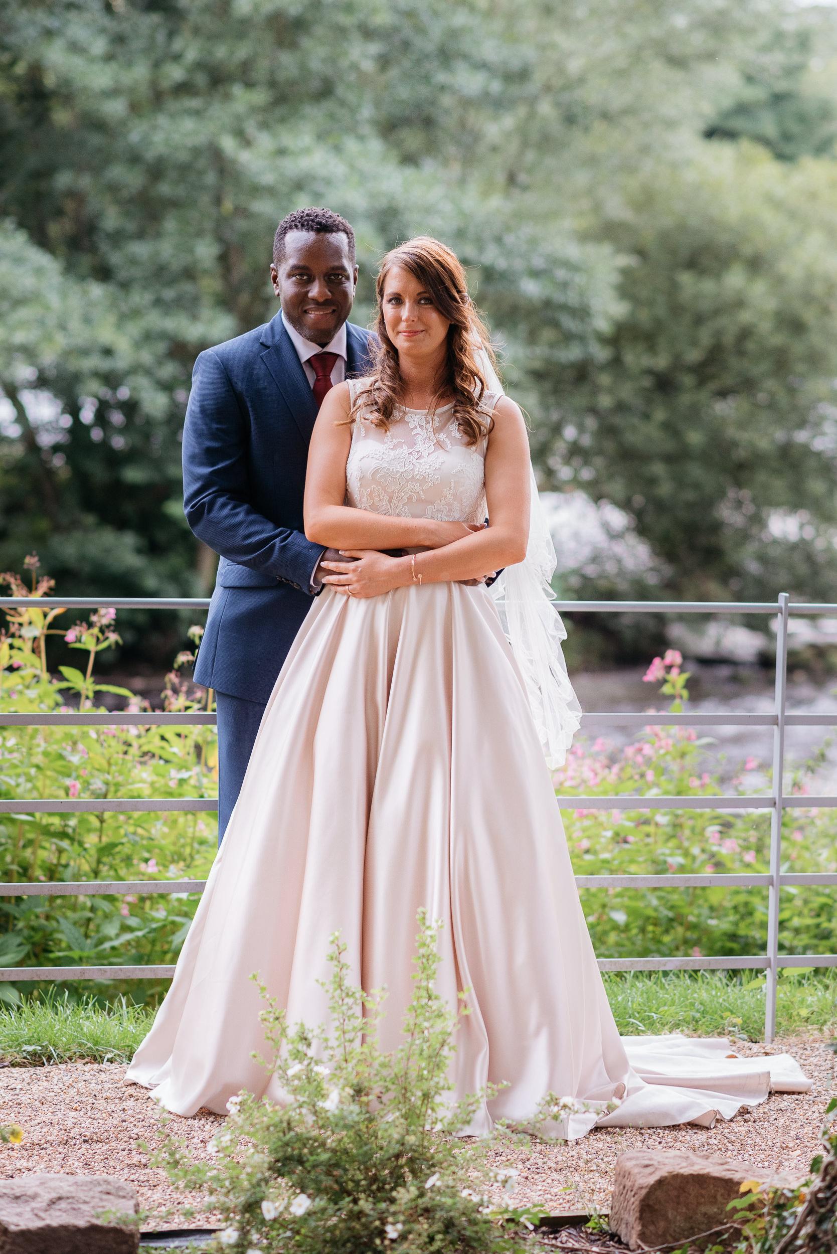 Bridal portrait at The West Mill wedding