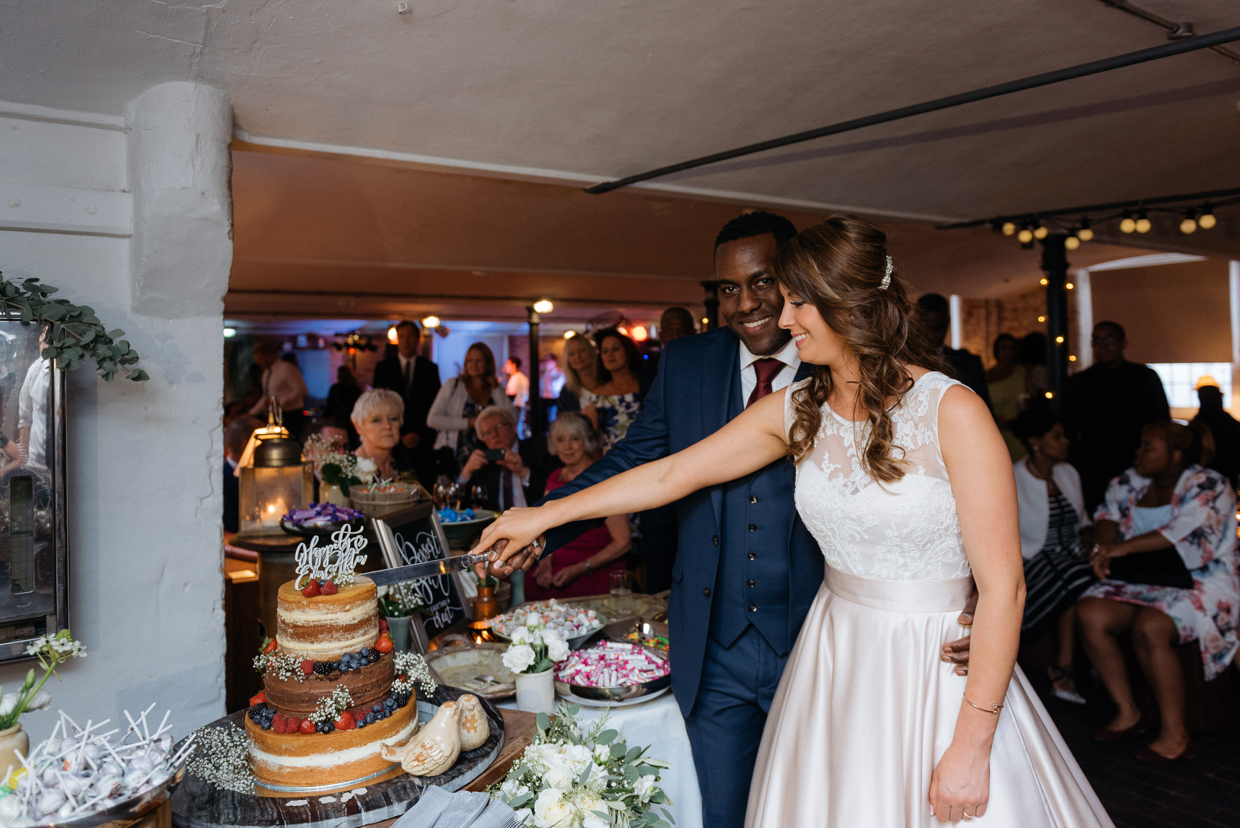 Cake cutting at The West Mill Derby