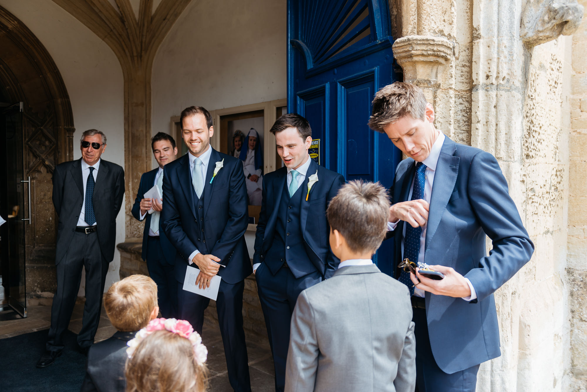 Groom at St Peters Church in Oundle