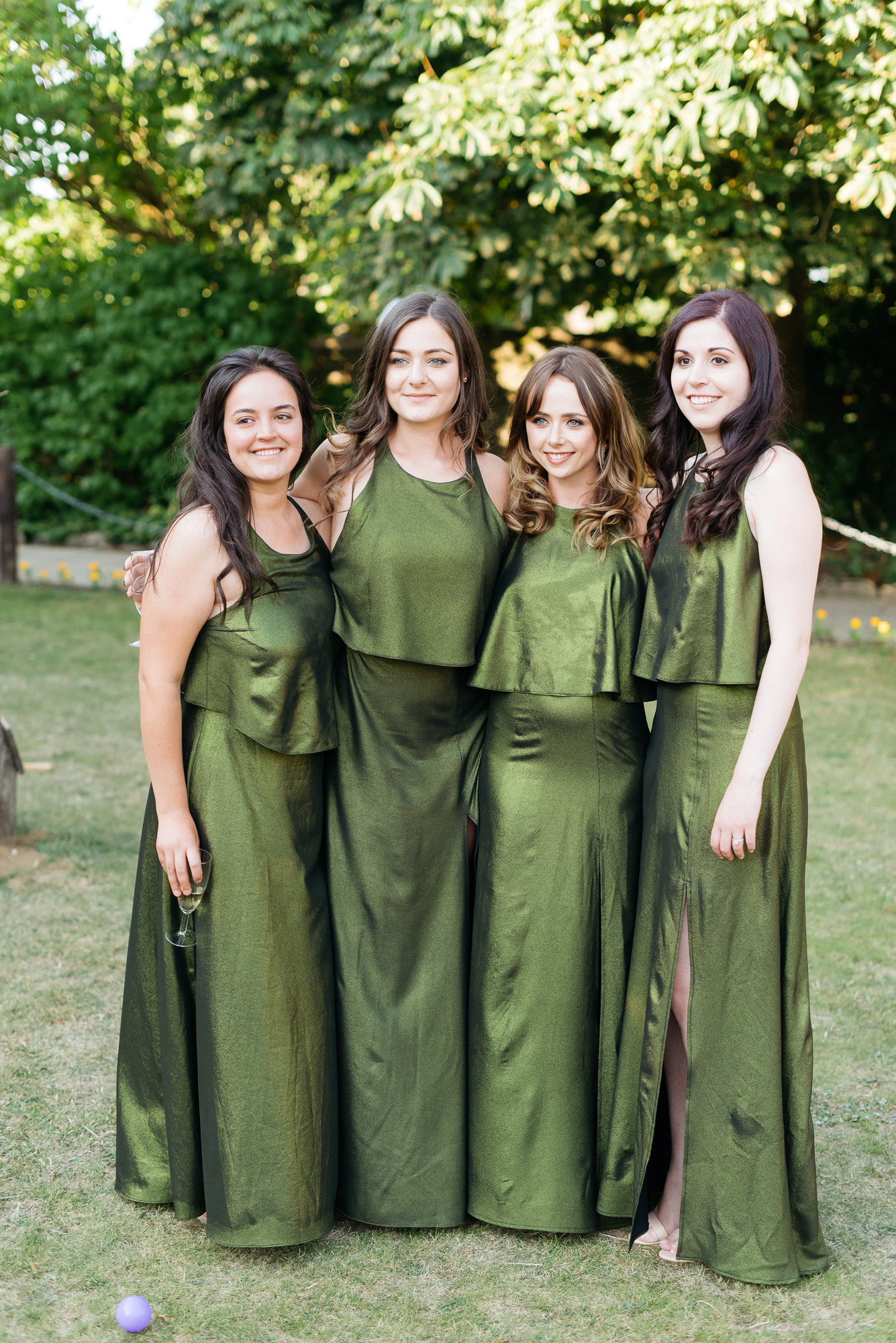 Bridesmaid at wedding in Oundle