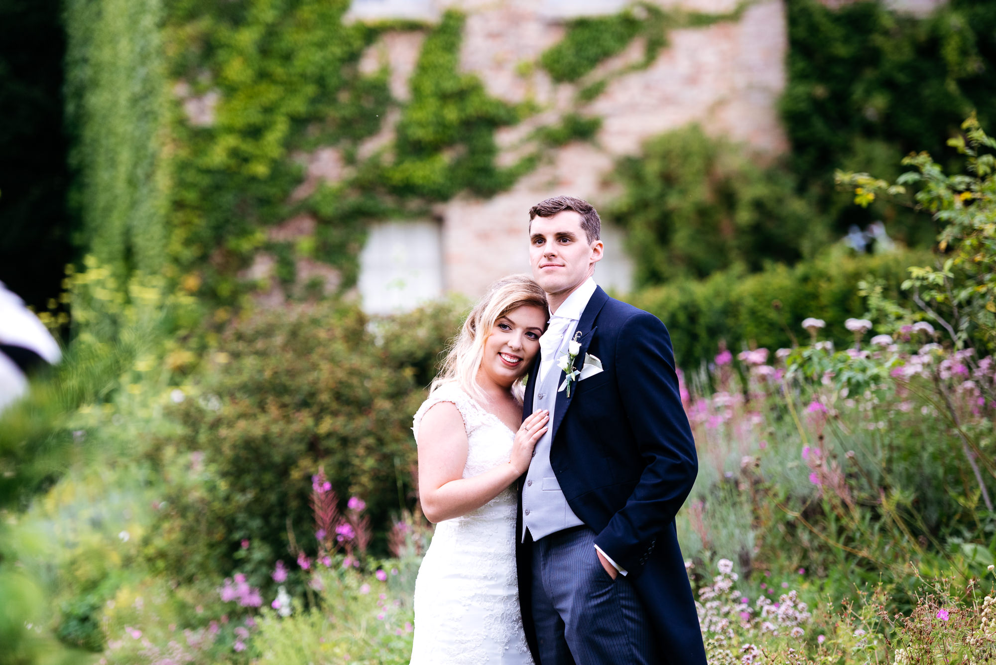 Narborough Hall Gardens wedding photographer