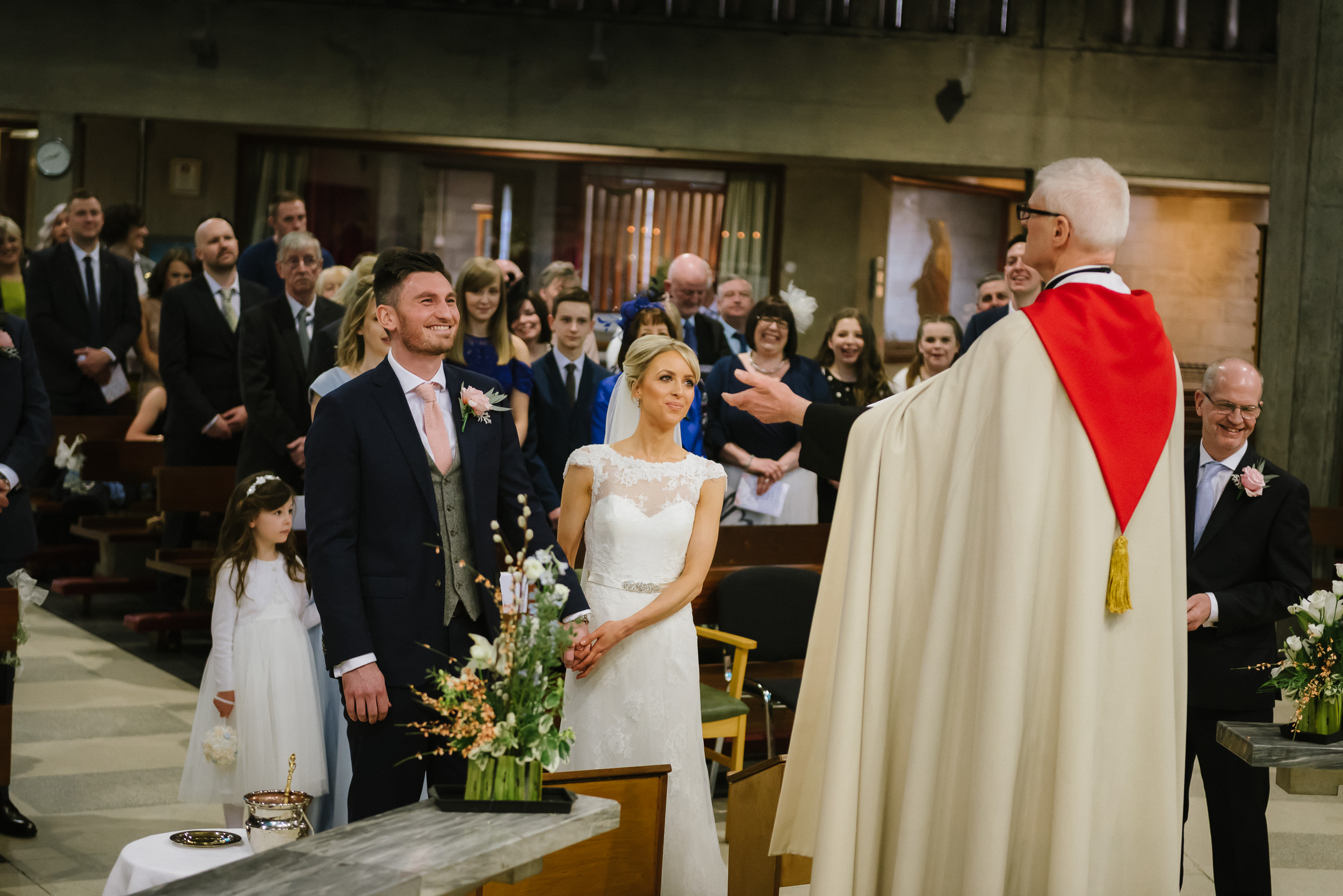 bride and groom during their wedding ceremony