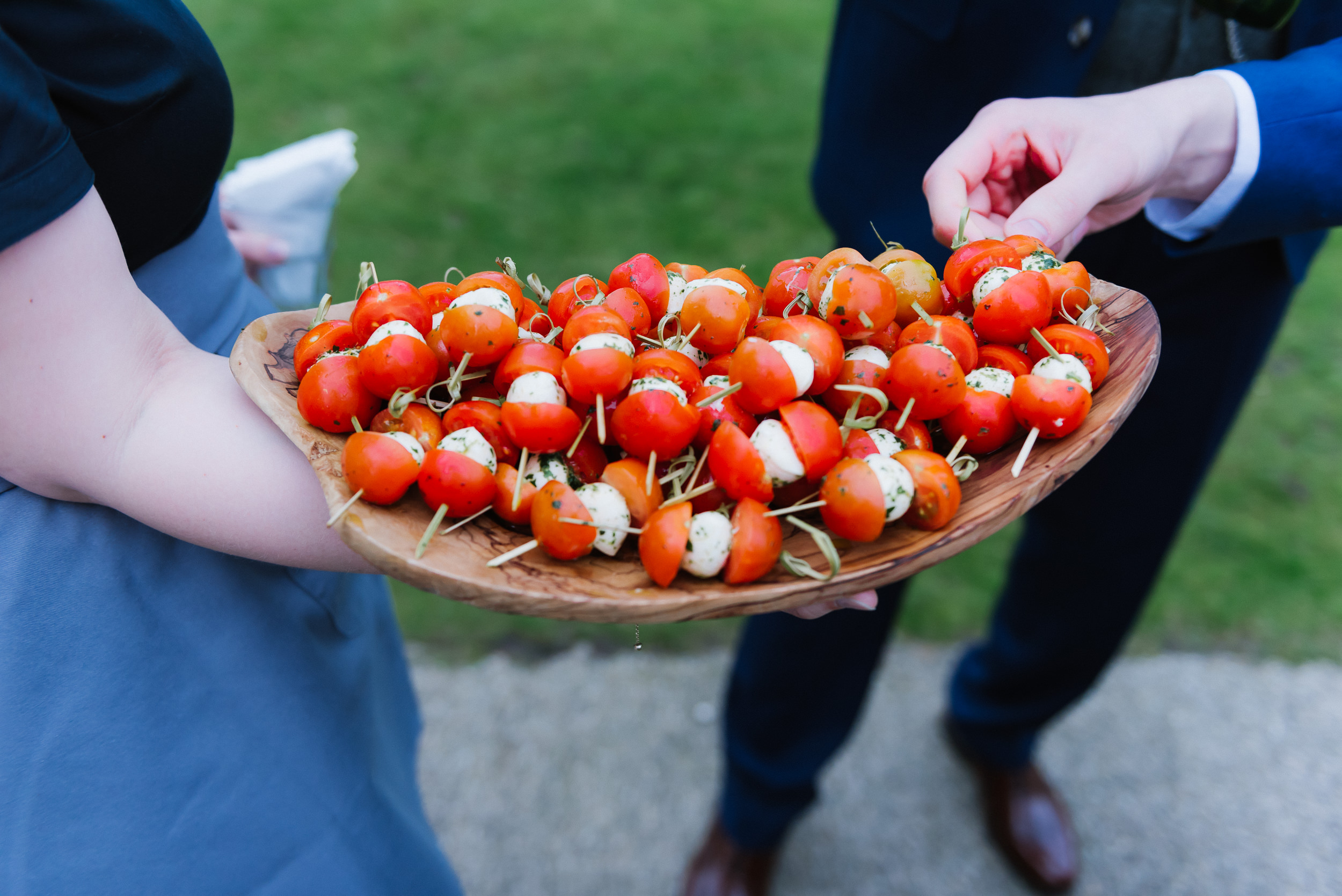 canapes at the Carriage Hall 