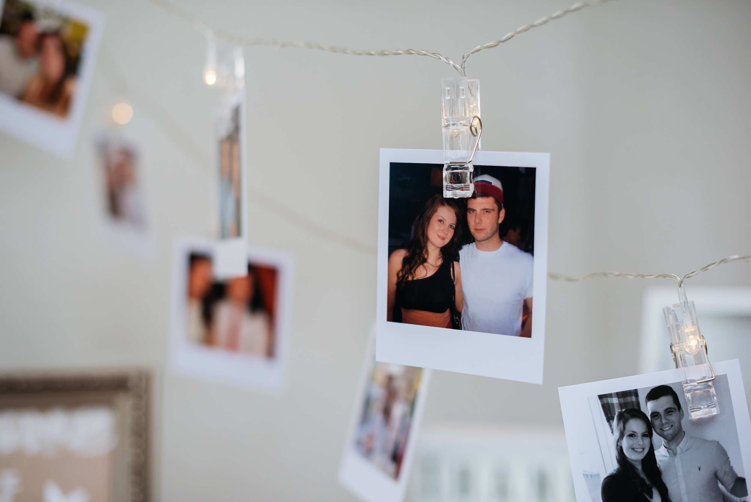 Photographs of the bride and groom