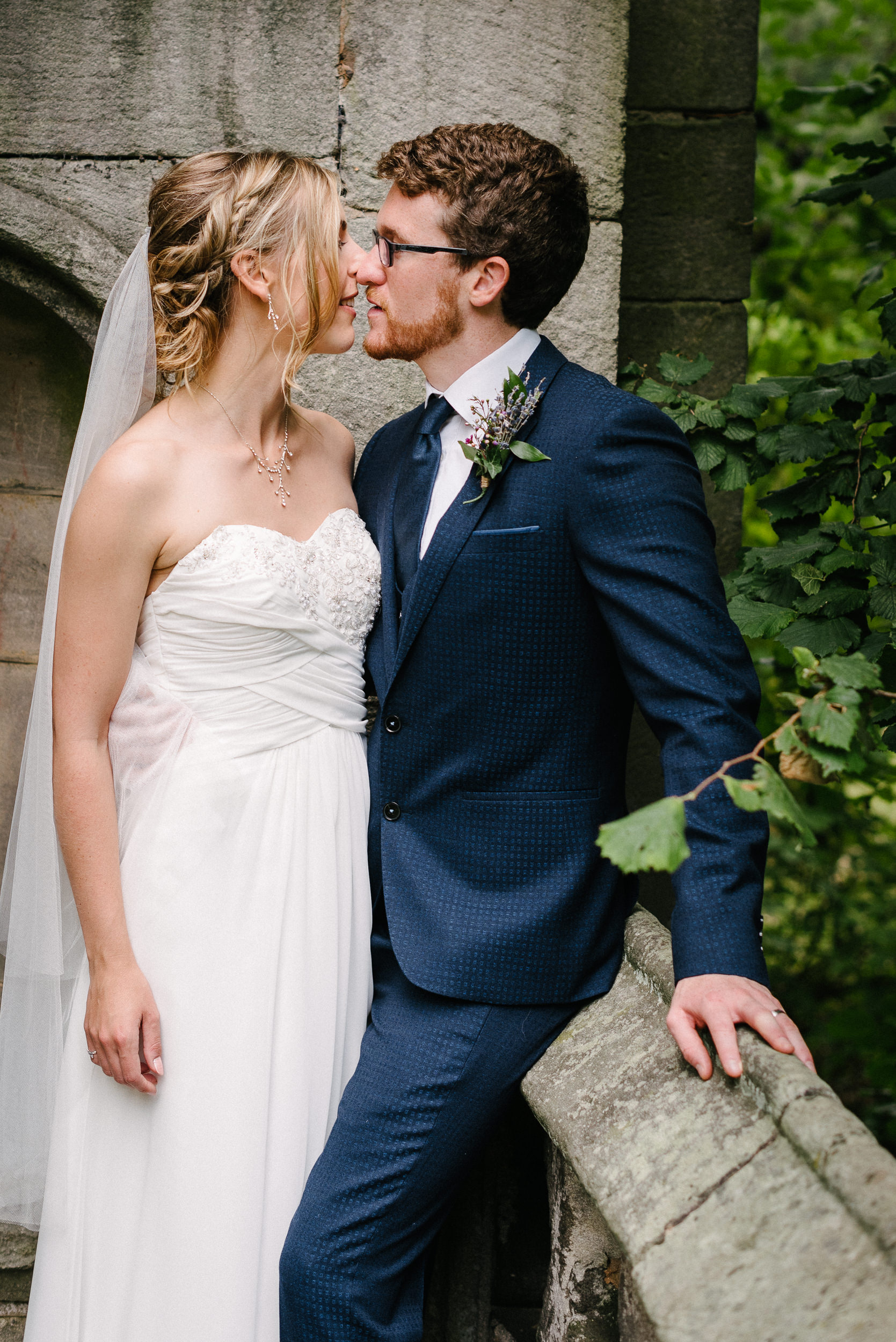 Portrait of the bride and groom