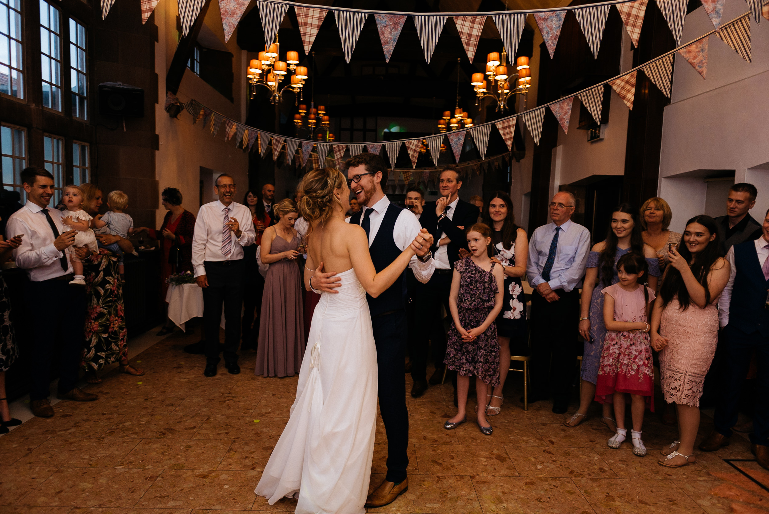 bride and groom first dance