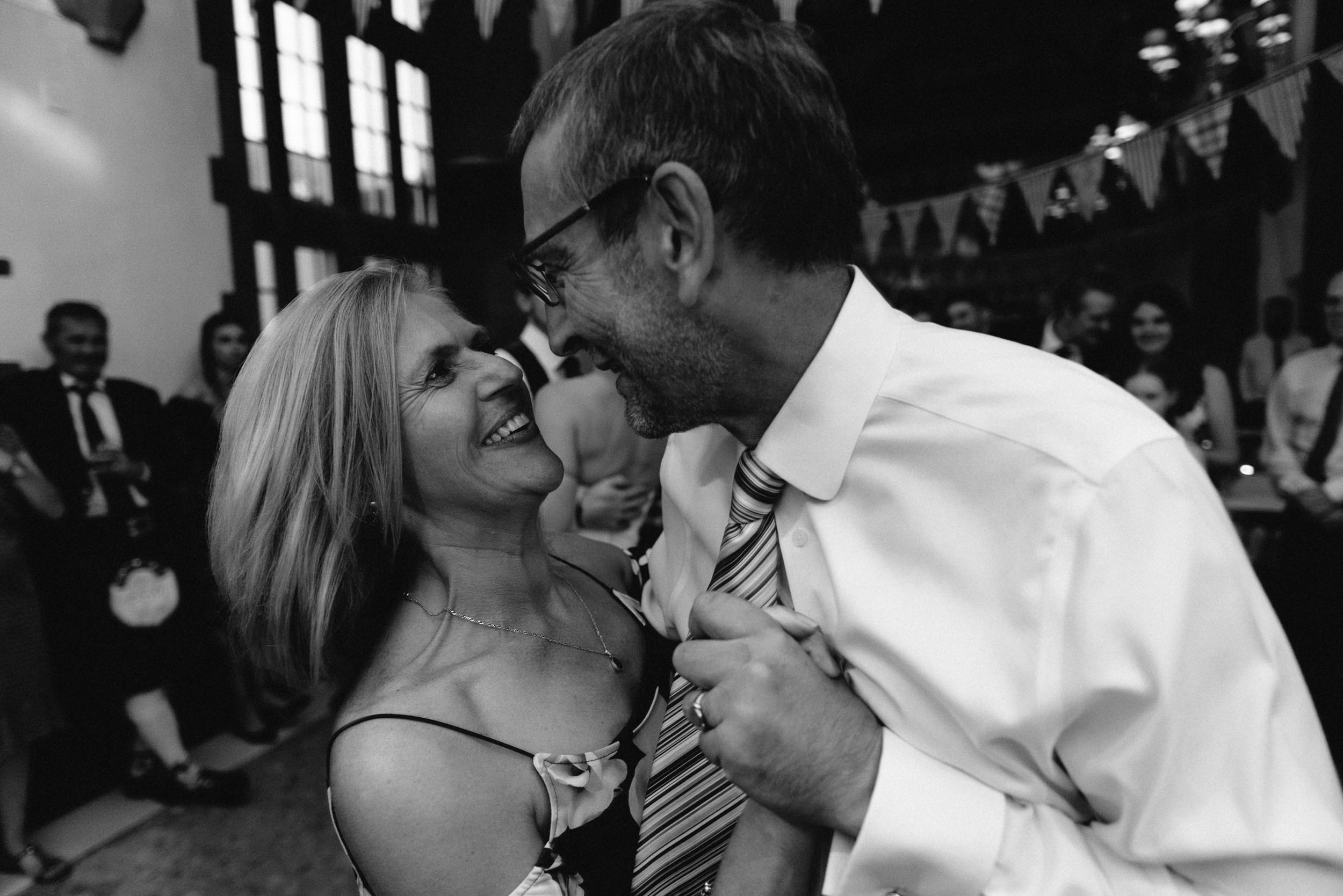 brides mother and father dancing