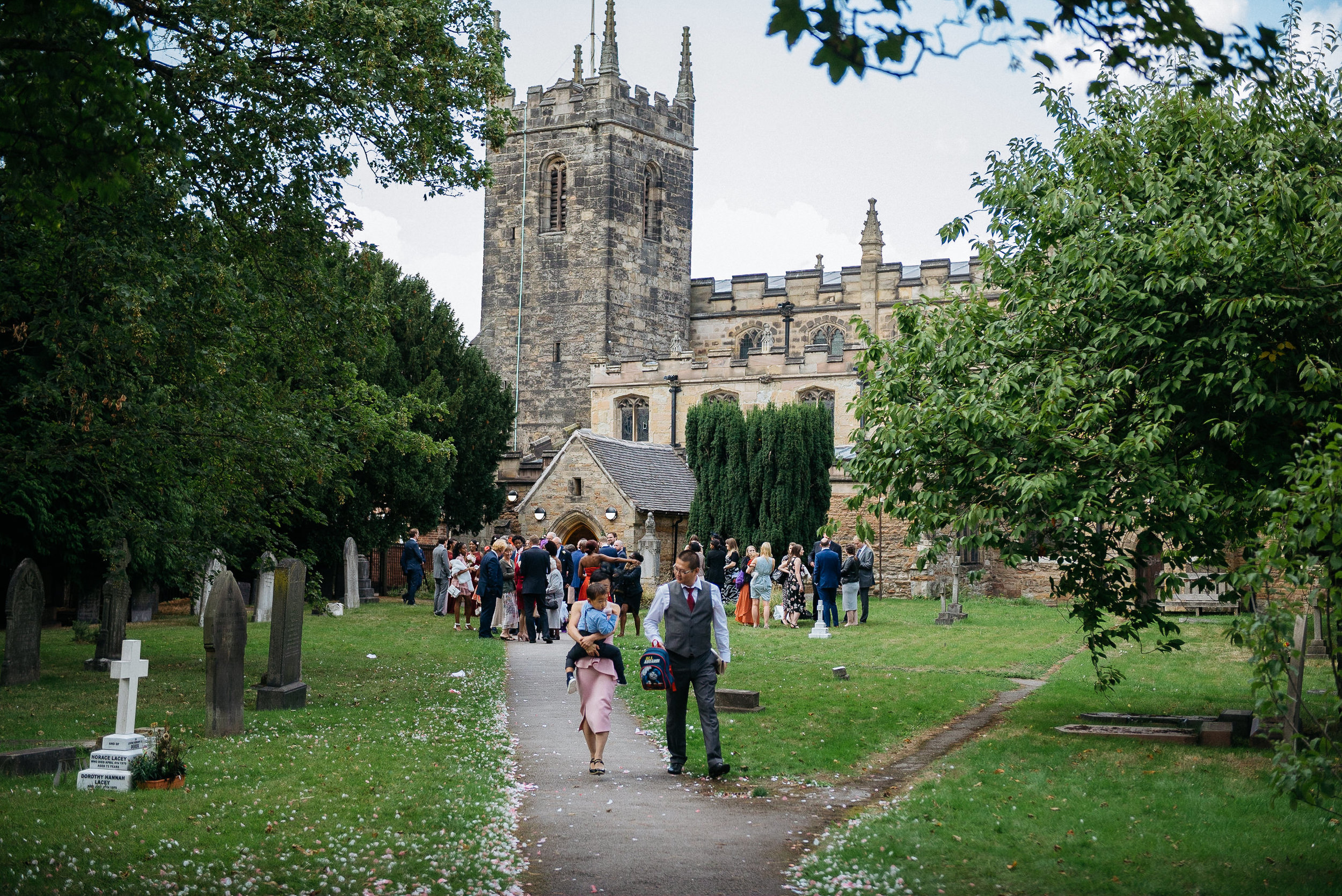 Wedding at St Giles Church in West Bridgford