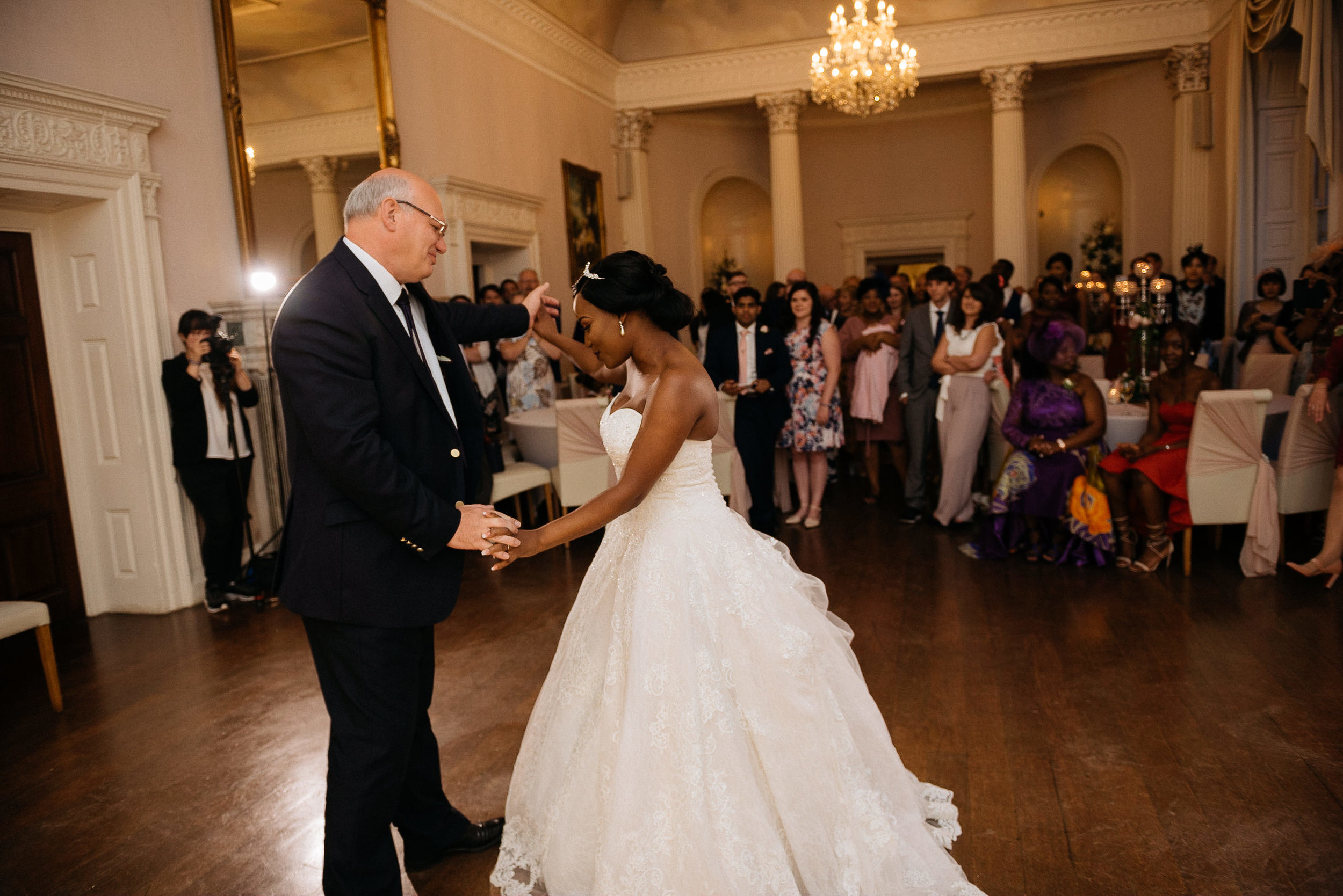 bride and her father dance