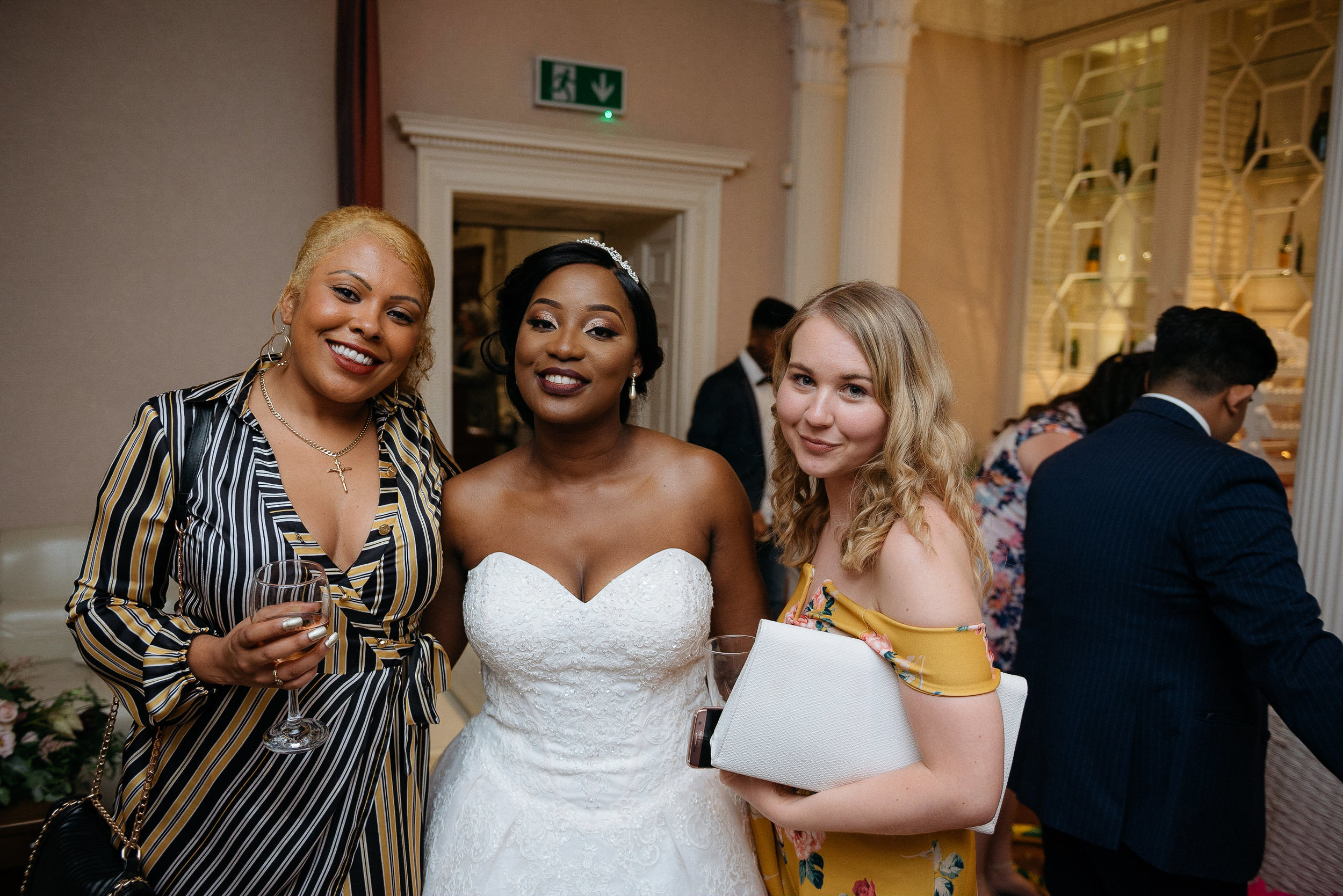 bride and her friends