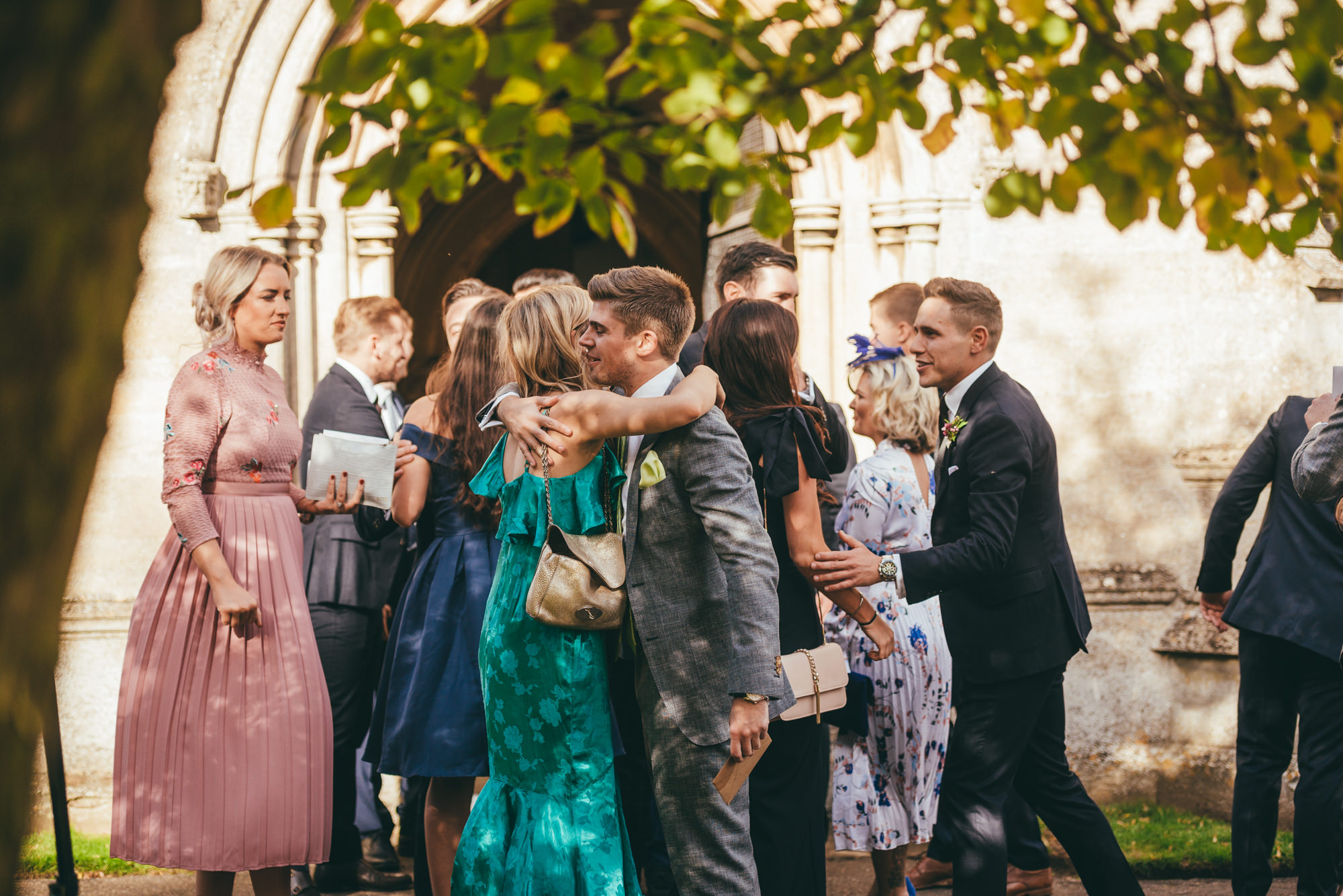 guests hugging each other