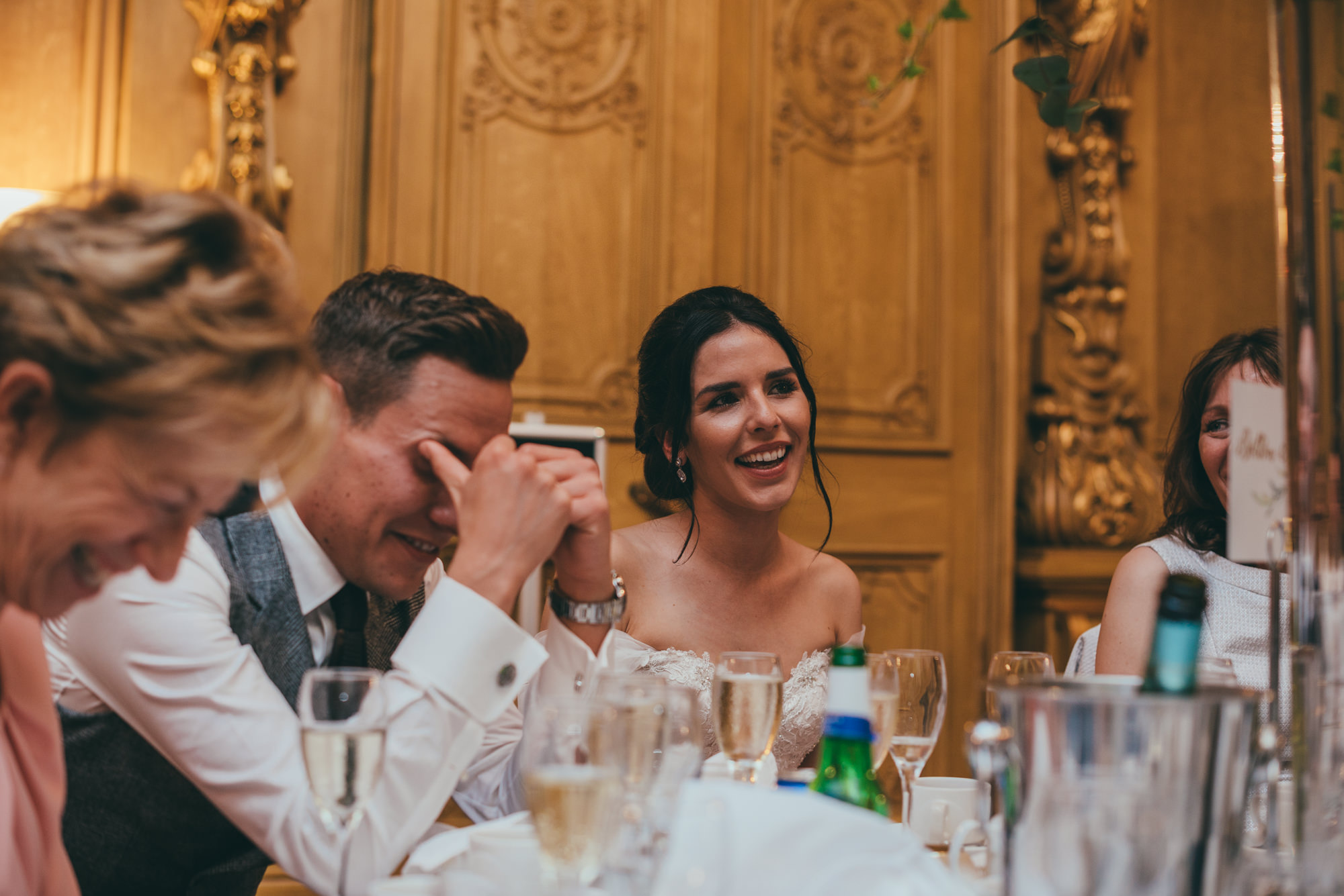 groom reactions to the speeches