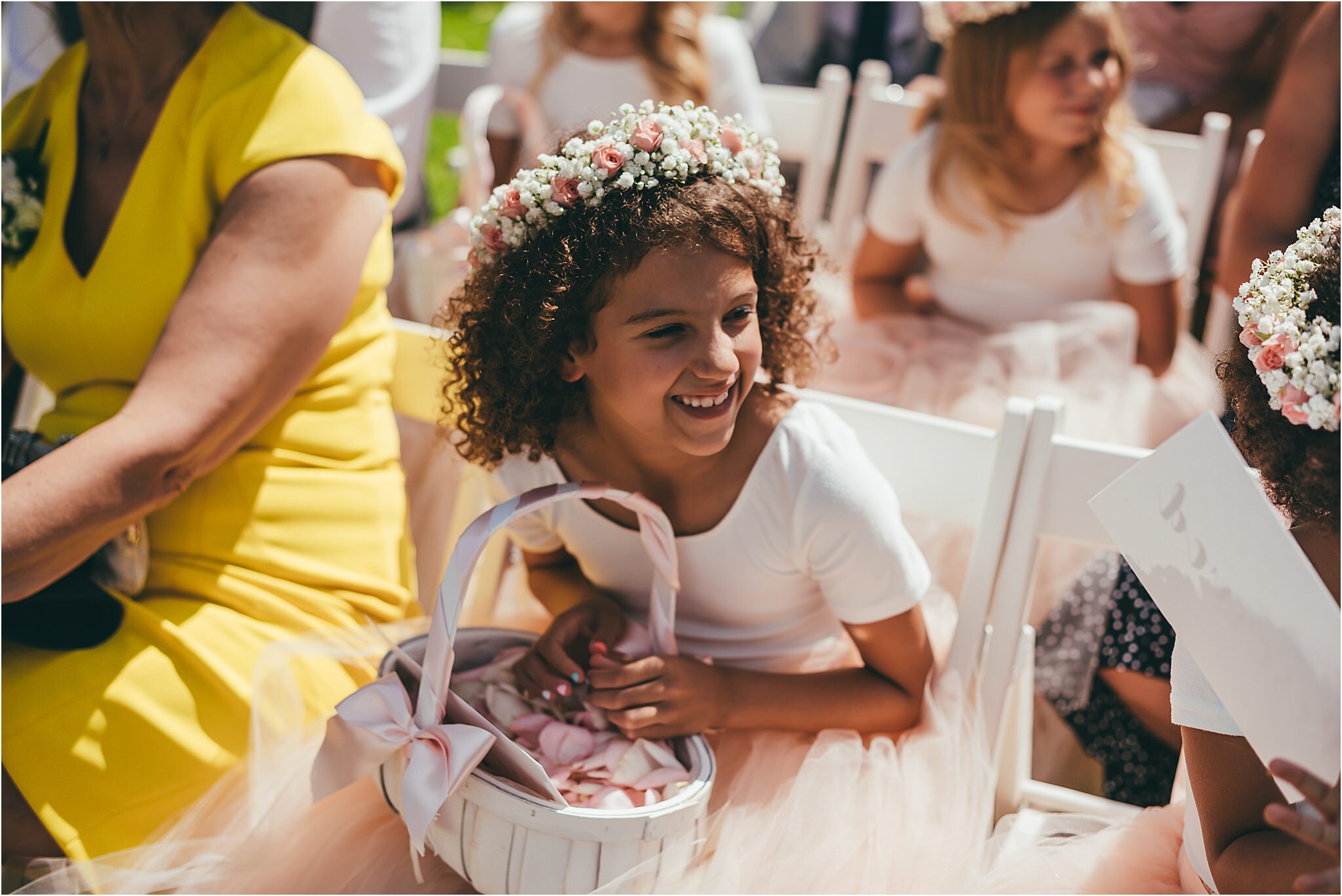 bridesmaid laughing