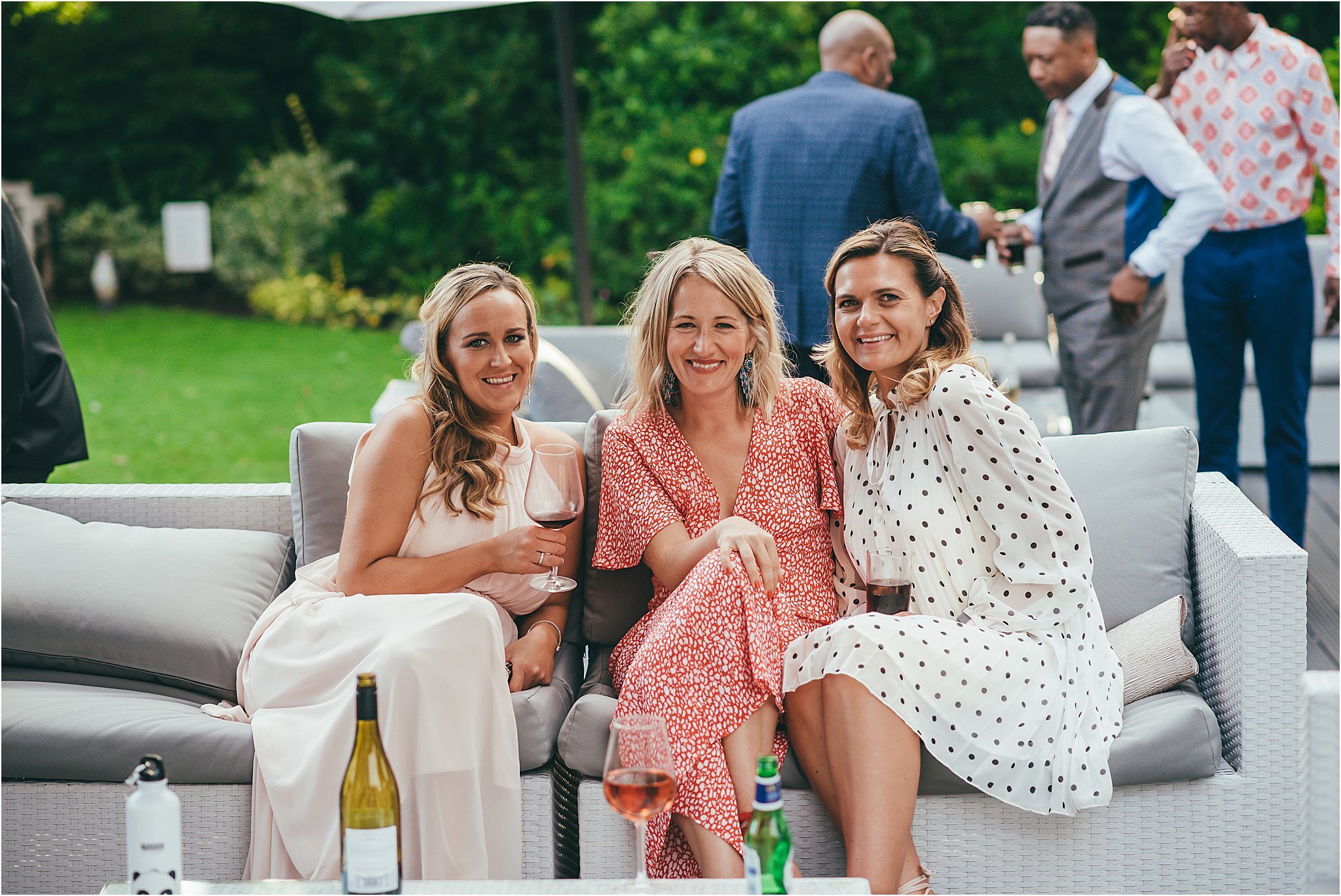 photograph of wedding guests 