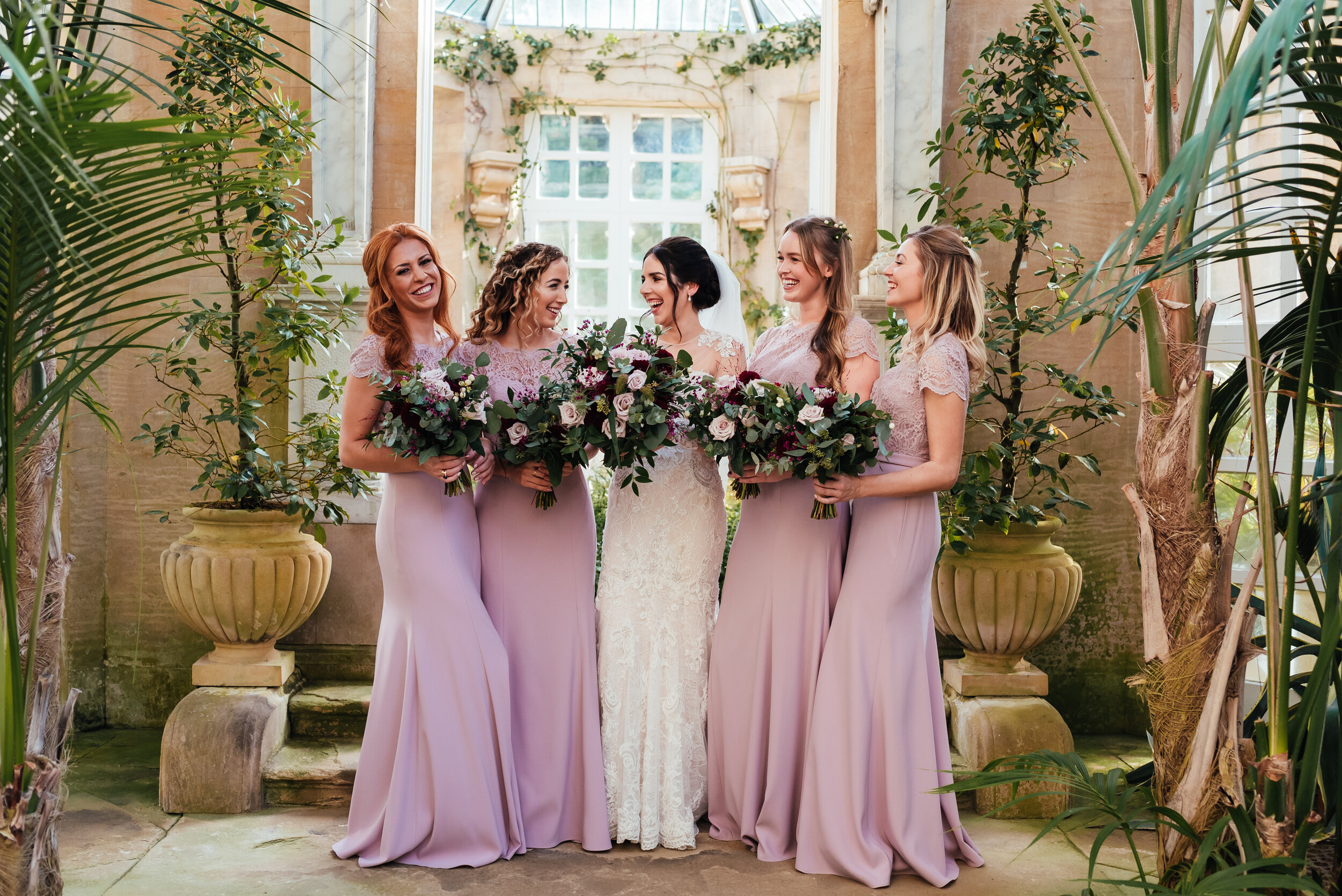 bridesmaids at a Nottingham wedding