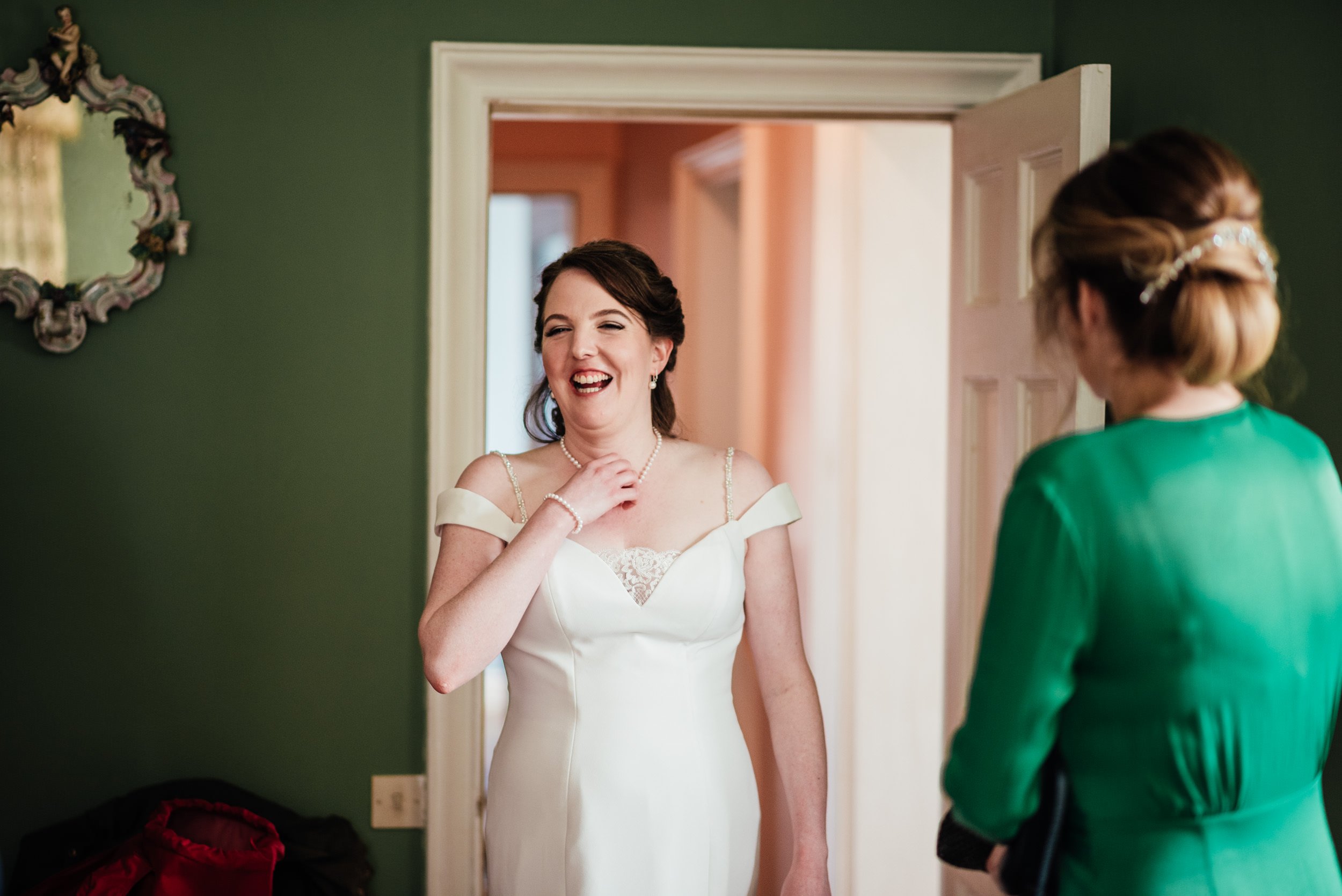 bride laughing