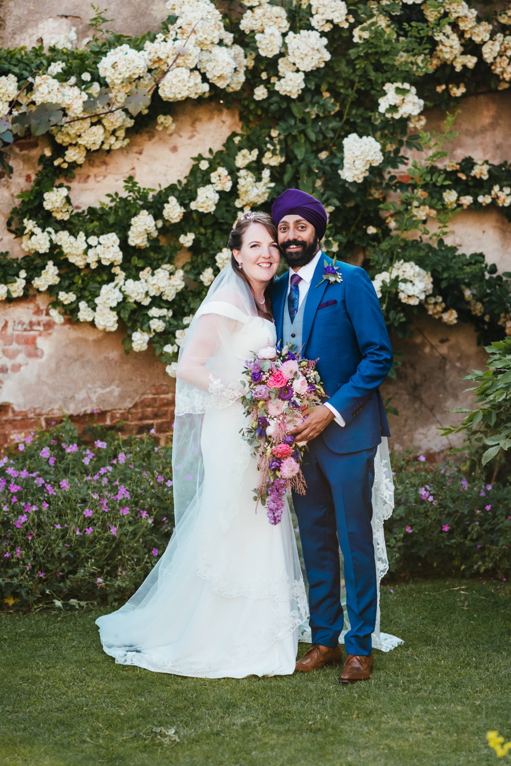 portrait of the bride and groom