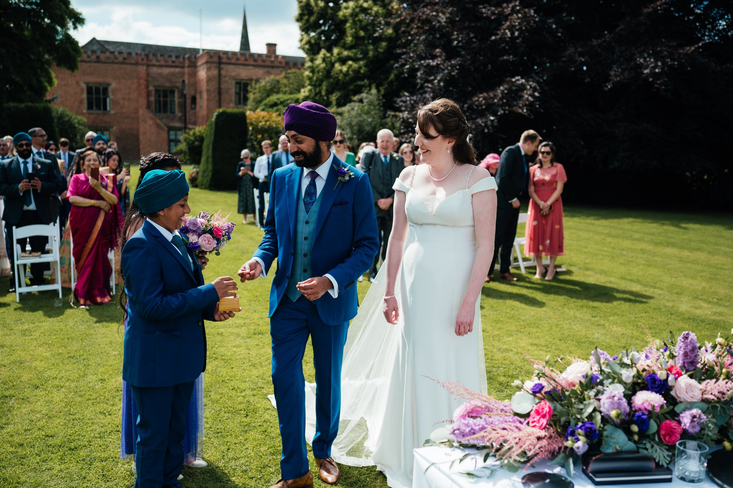 handing over the wedding rings