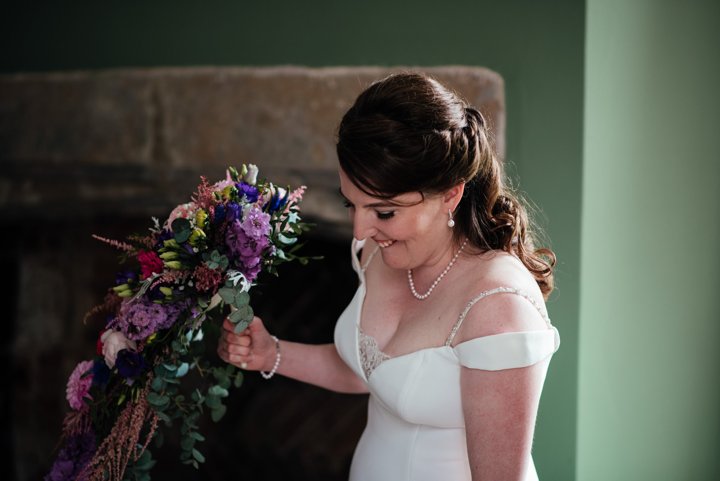 bride smiling