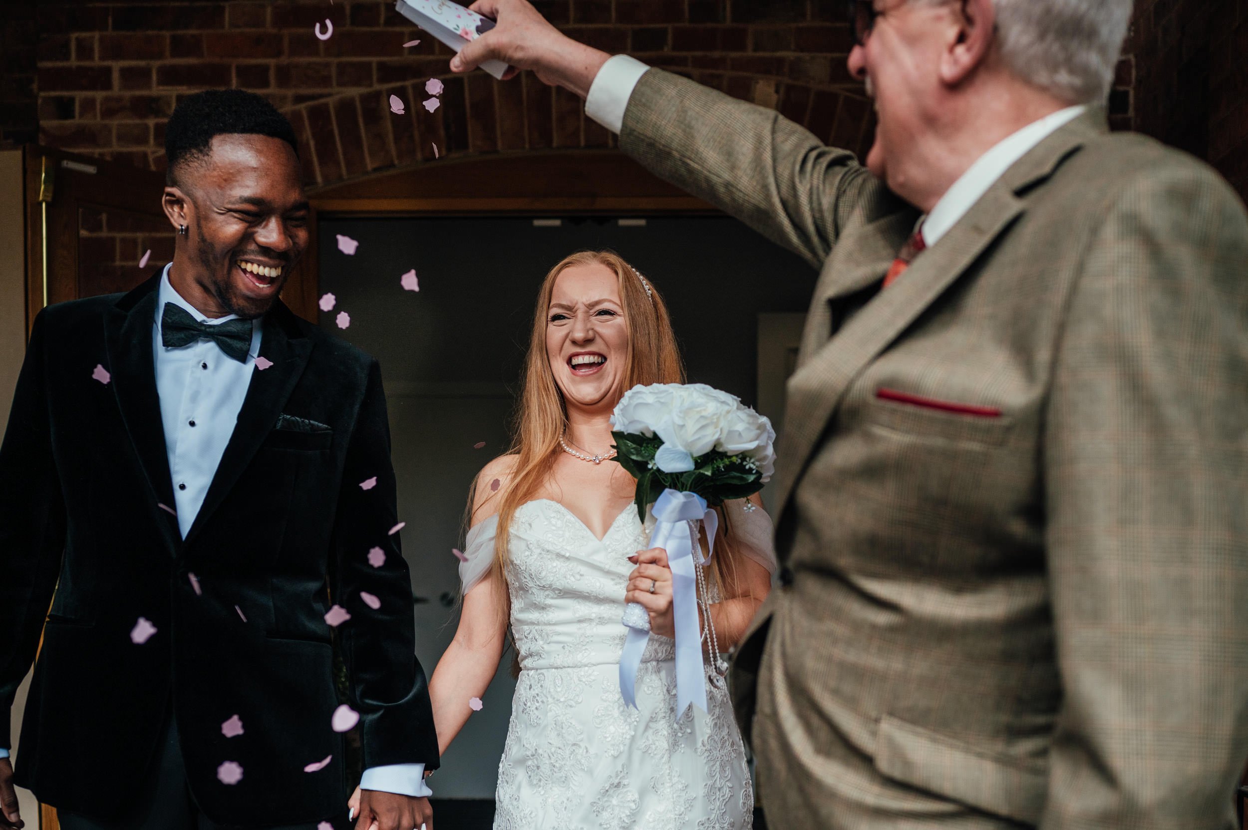 confetti walk at bridgford hall