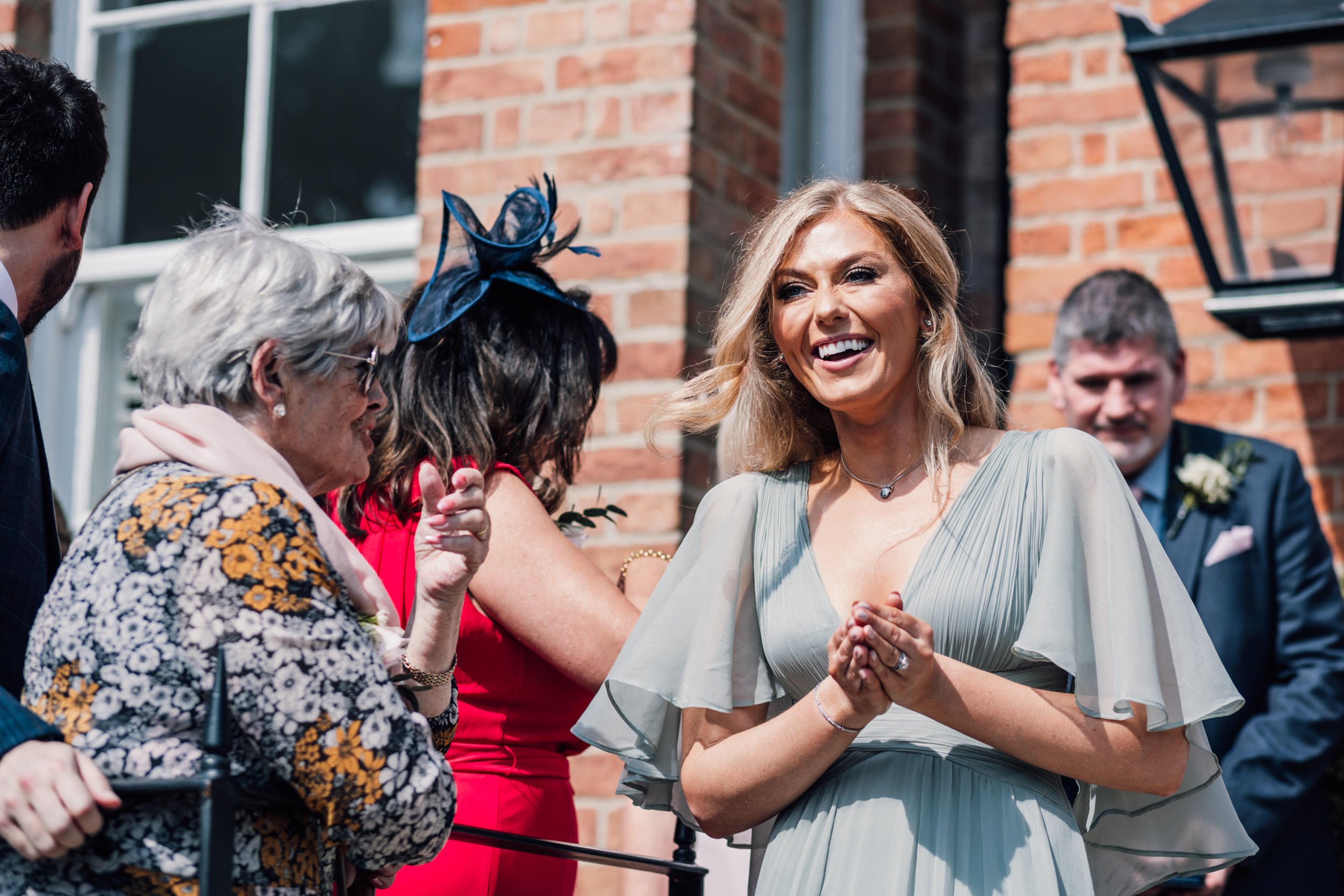 maid of honor laughing