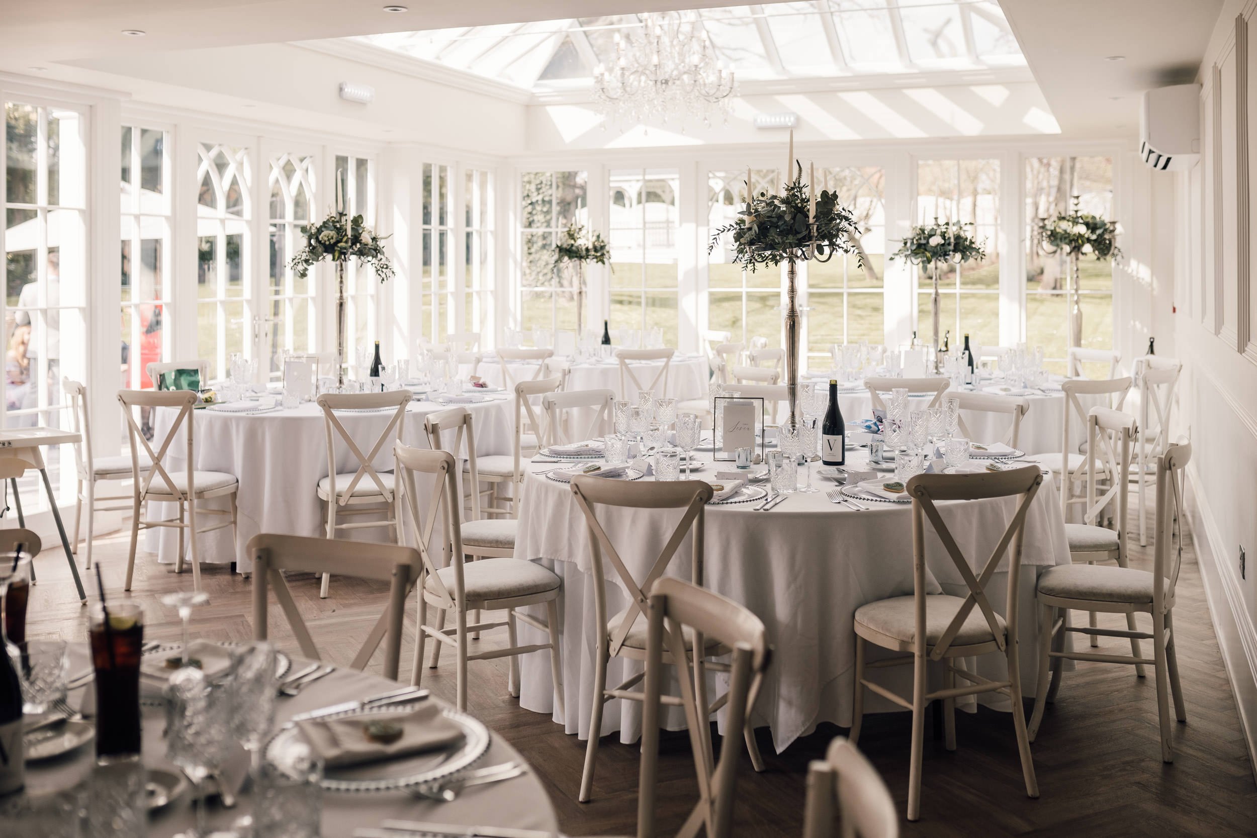 interior of the orangery at the old vicarage boutique hotel
