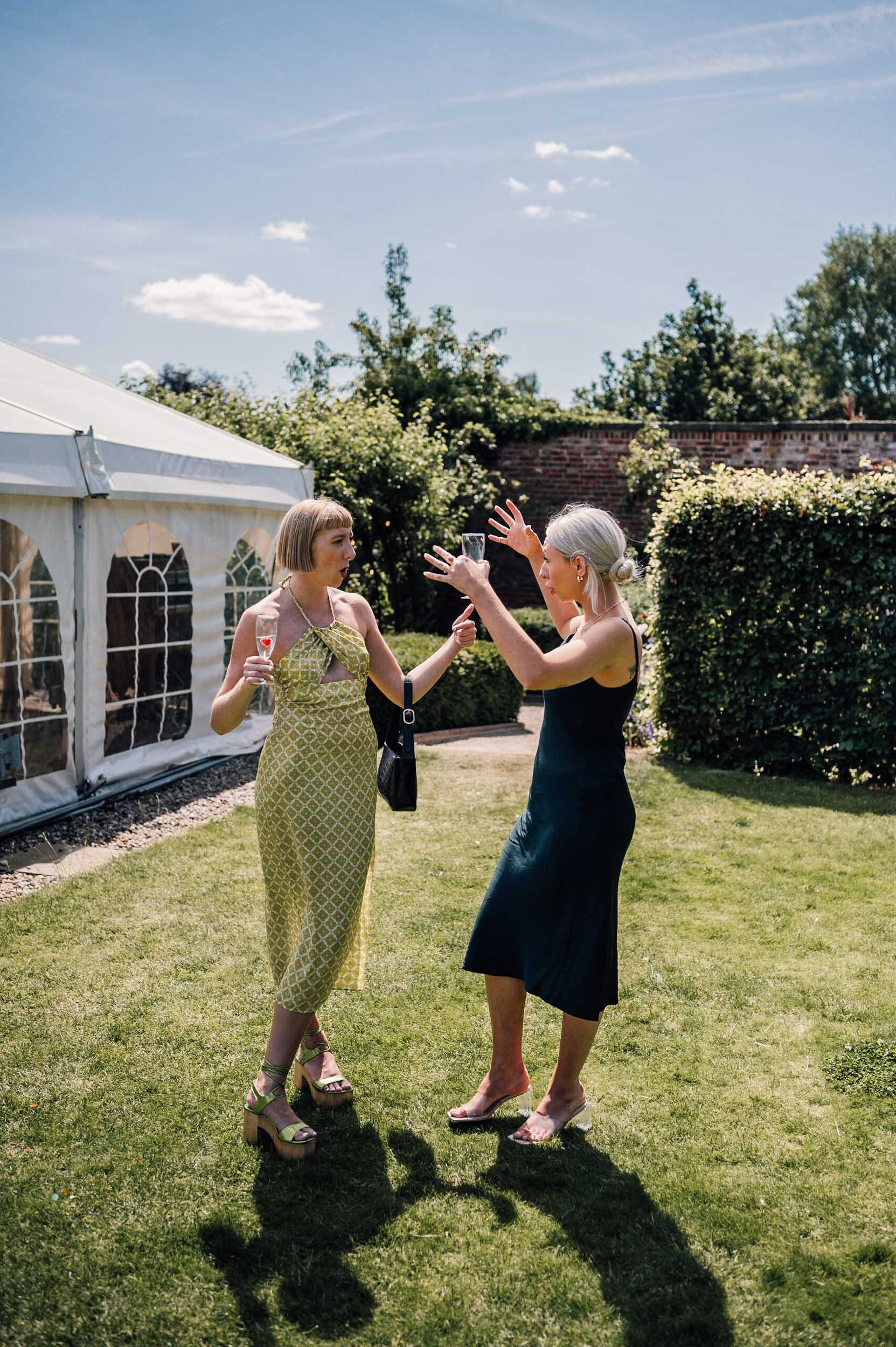 girls sharing a joke