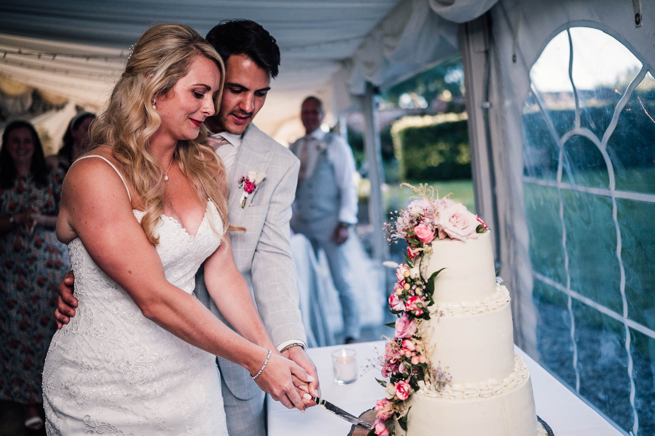 cutting the cake at the walled Garden, Beeston Fields, Nottingham