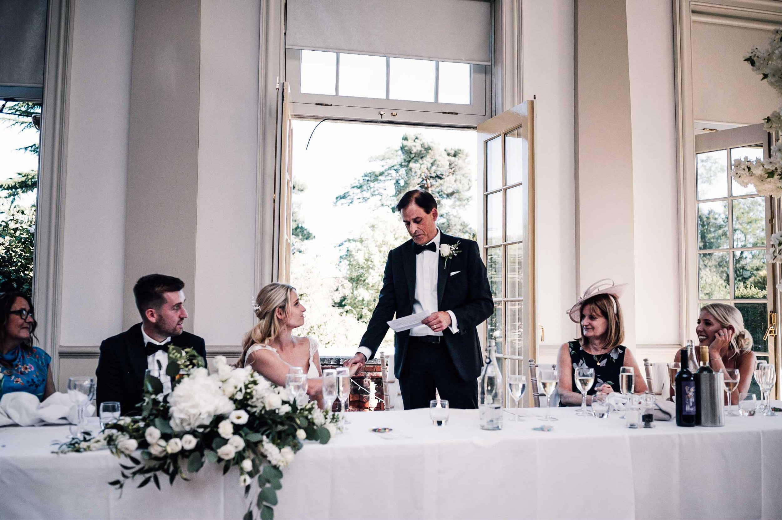 father of the bride wedding speech. Hodsock Priory wedding