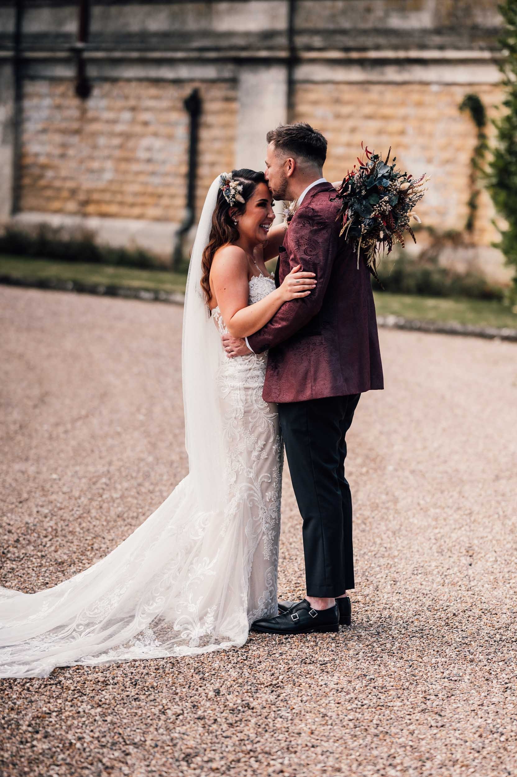 bride and groom wedding portrait